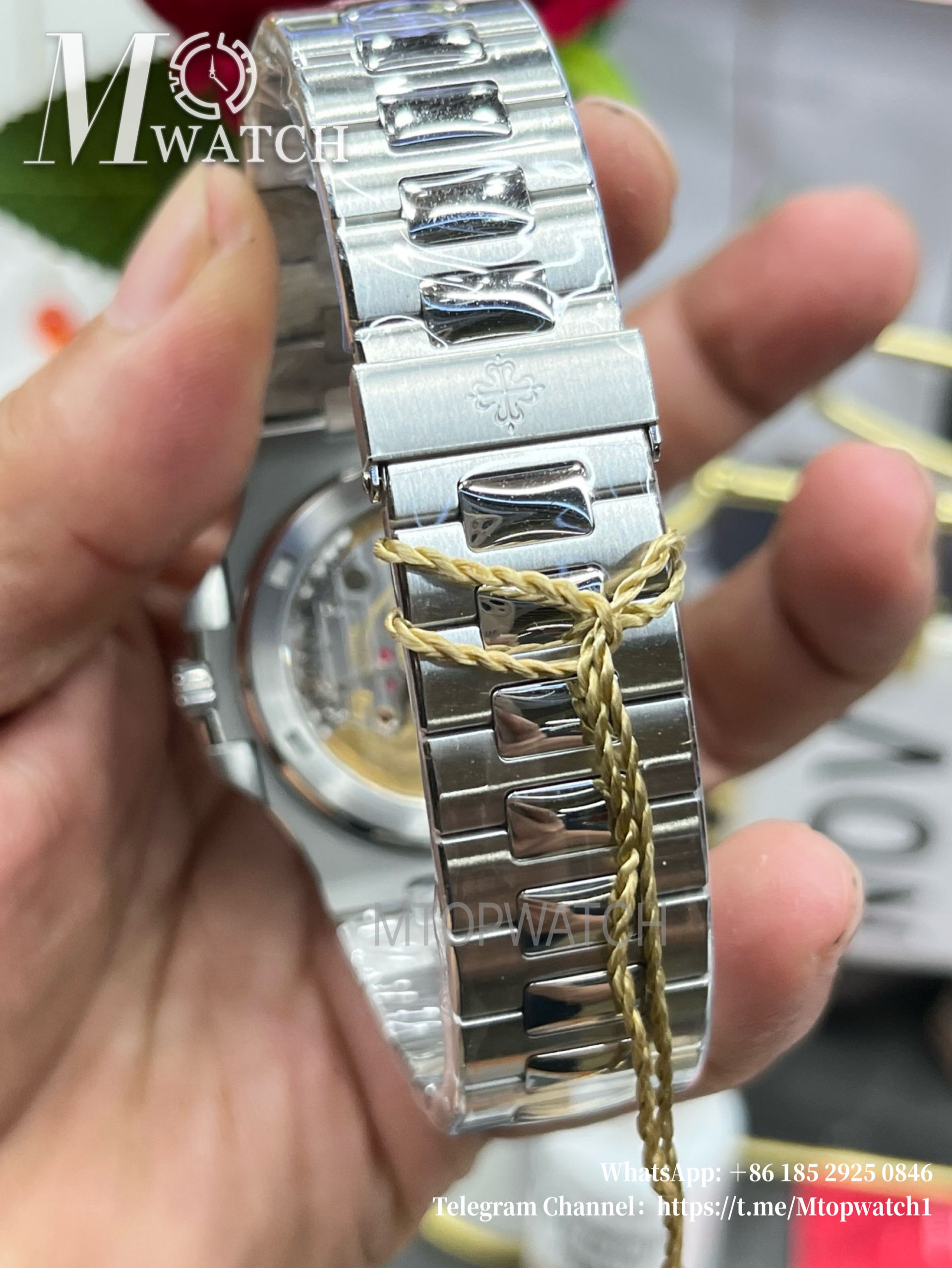 PATEK PHILIPPE - SUPER CLONE Nautilus Jumbo 5711 40mm Tiffany Blue Dial SS/SS PPF