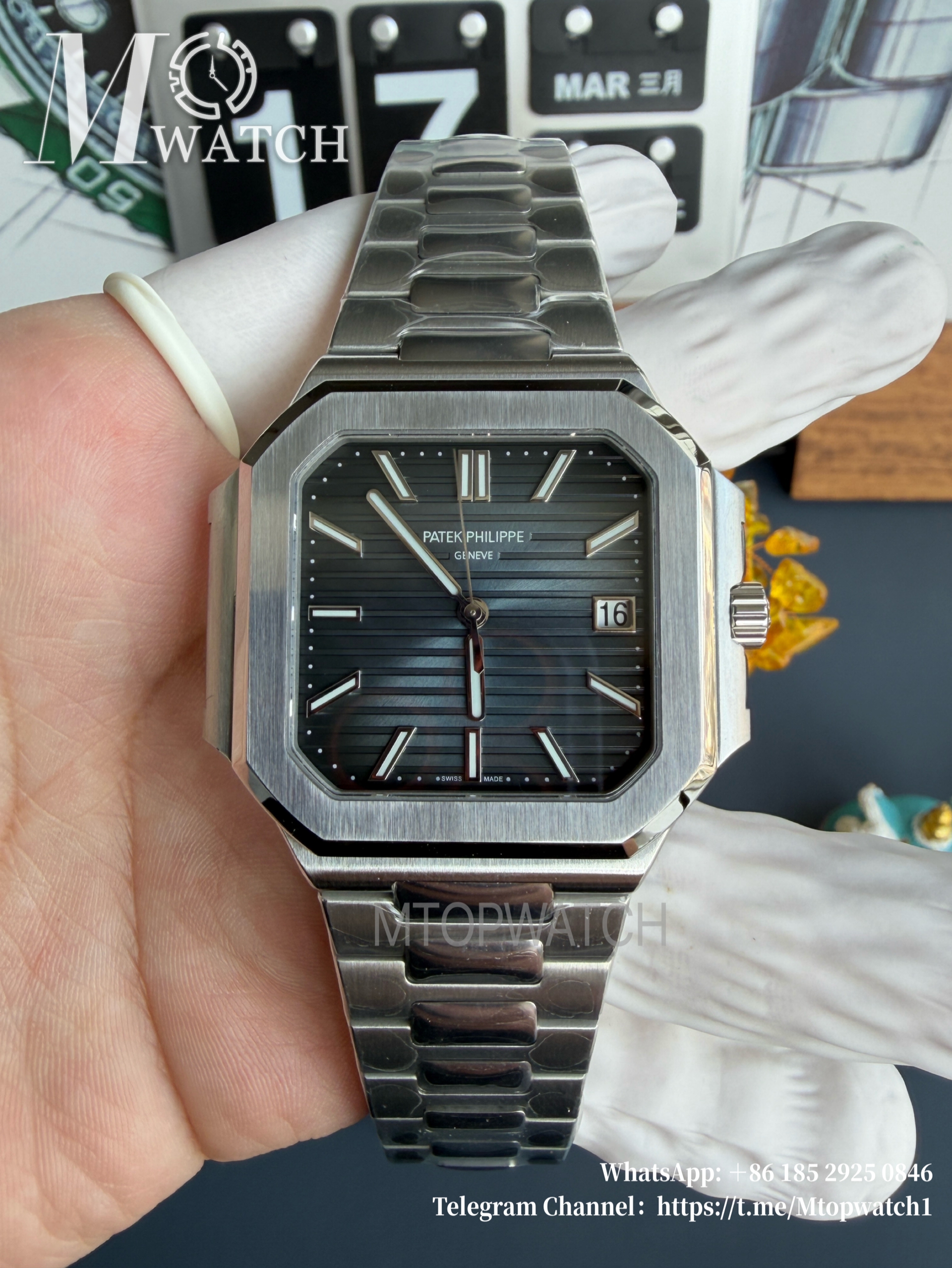 PATEK PHILIPPE - Cubitus 5821 45mm SS/SS Blue Dial PPF A330