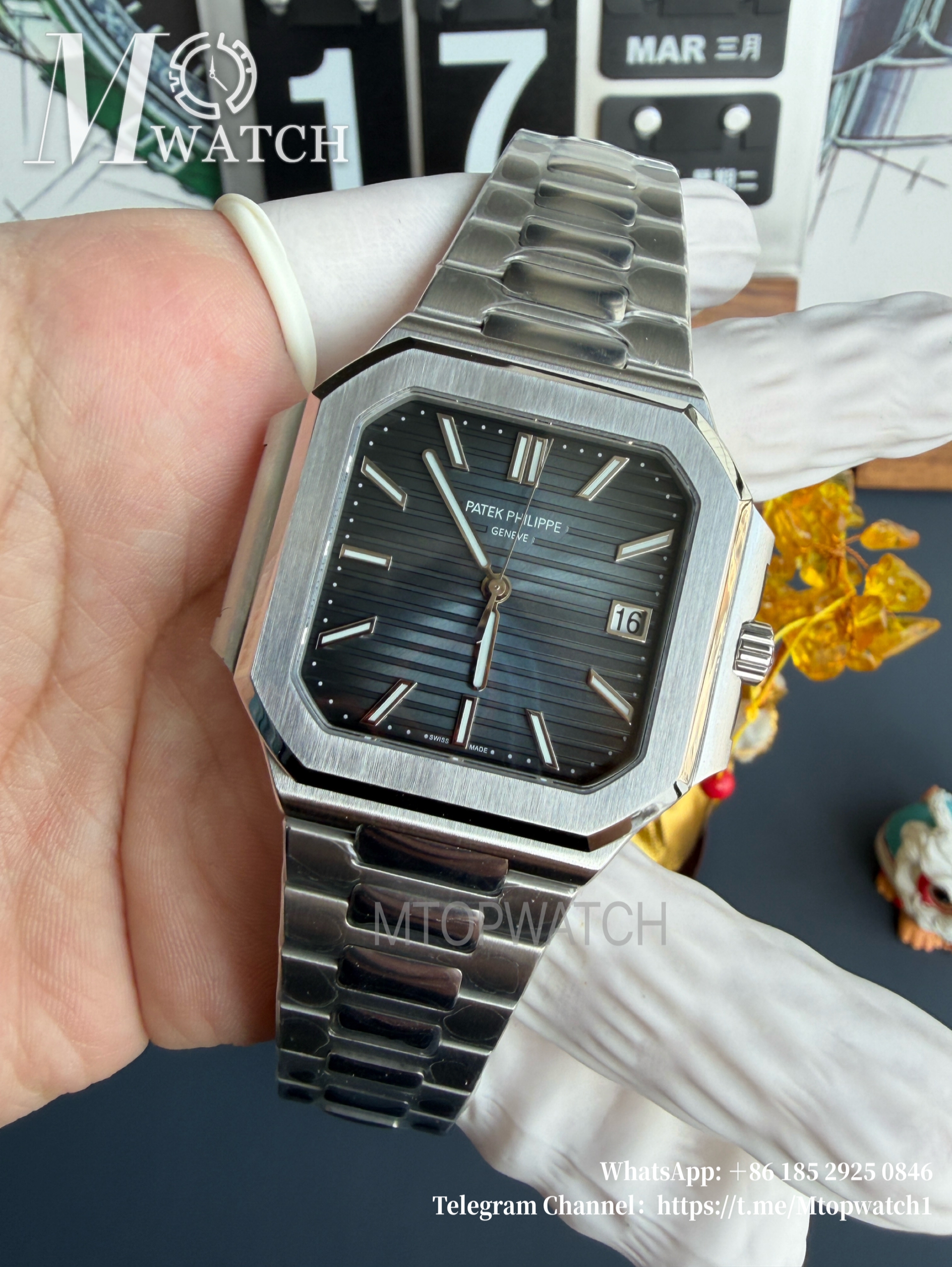 PATEK PHILIPPE - Cubitus 5821 45mm SS/SS Blue Dial PPF A330