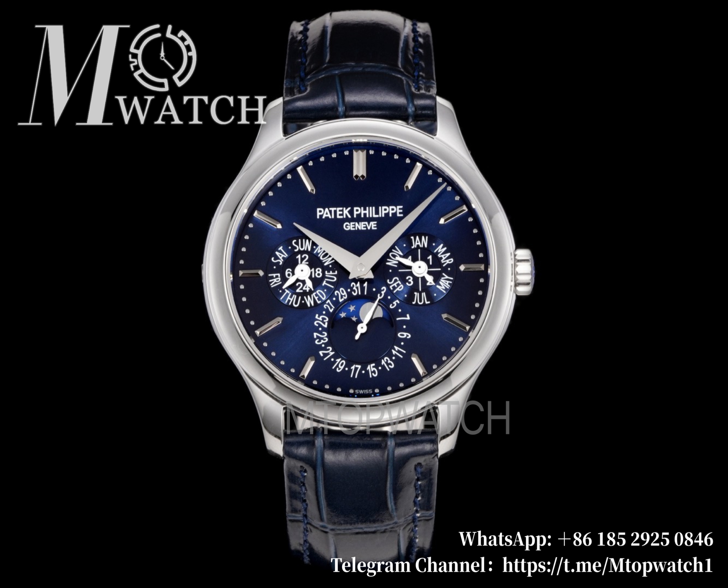 PATEK PHILIPPE - Super Clone Grand Complications 5140 39mm SS/LE Blue Dial 3KF A240