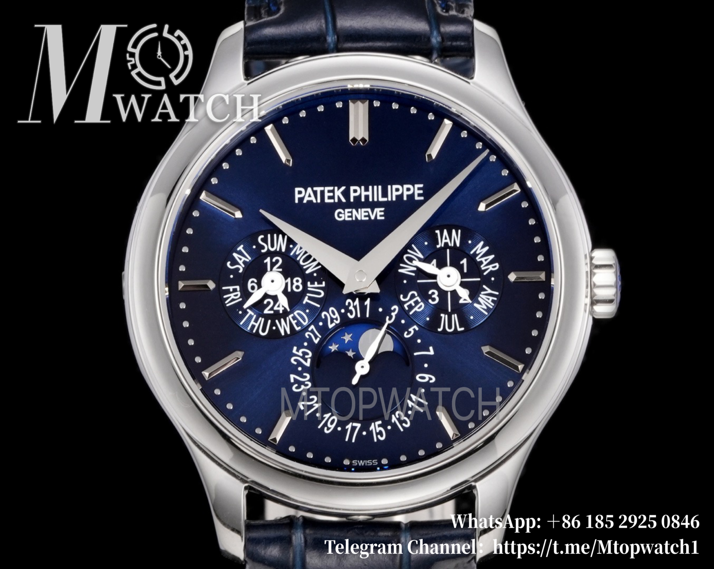 PATEK PHILIPPE - Super Clone Grand Complications 5140 39mm SS/LE Blue Dial 3KF A240