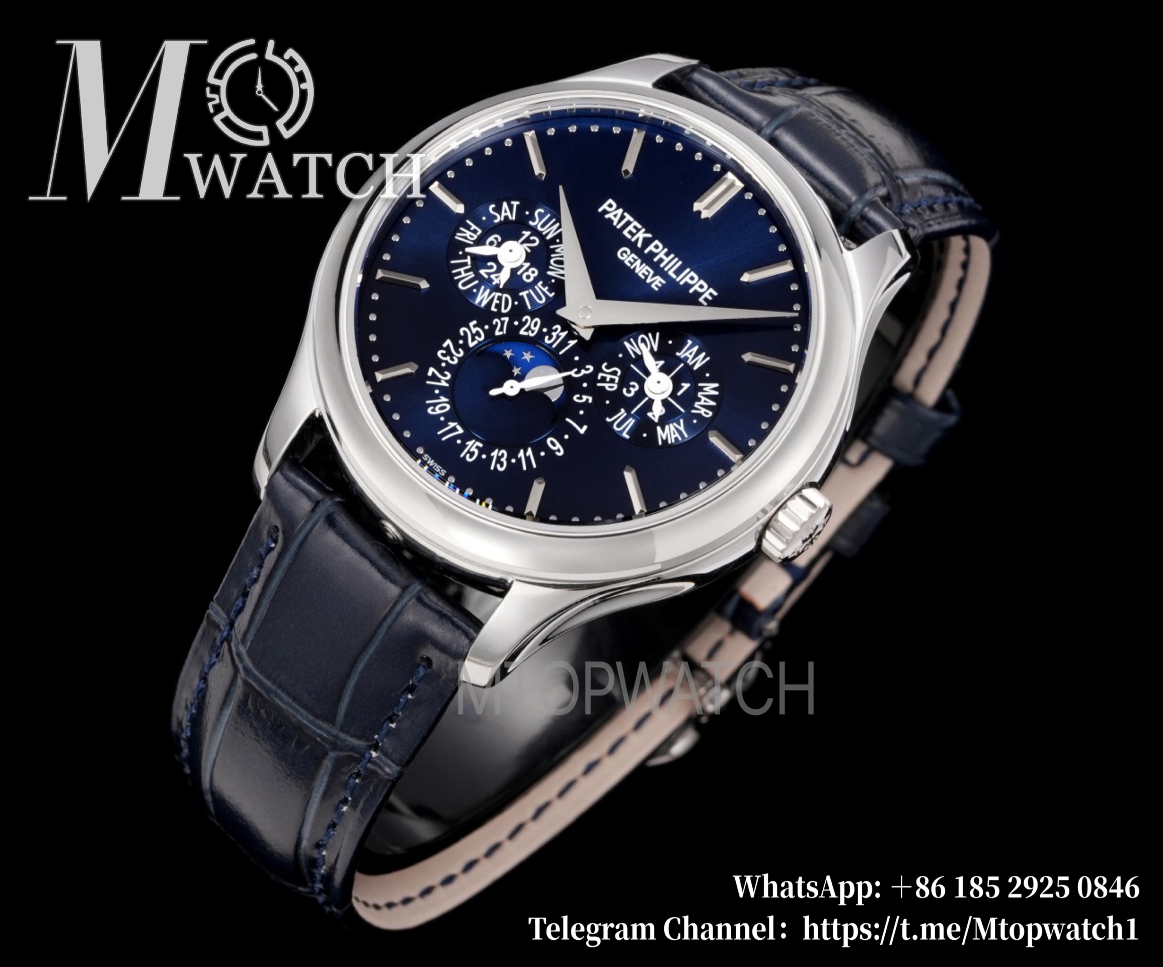 PATEK PHILIPPE - Super Clone Grand Complications 5140 39mm SS/LE Blue Dial 3KF A240