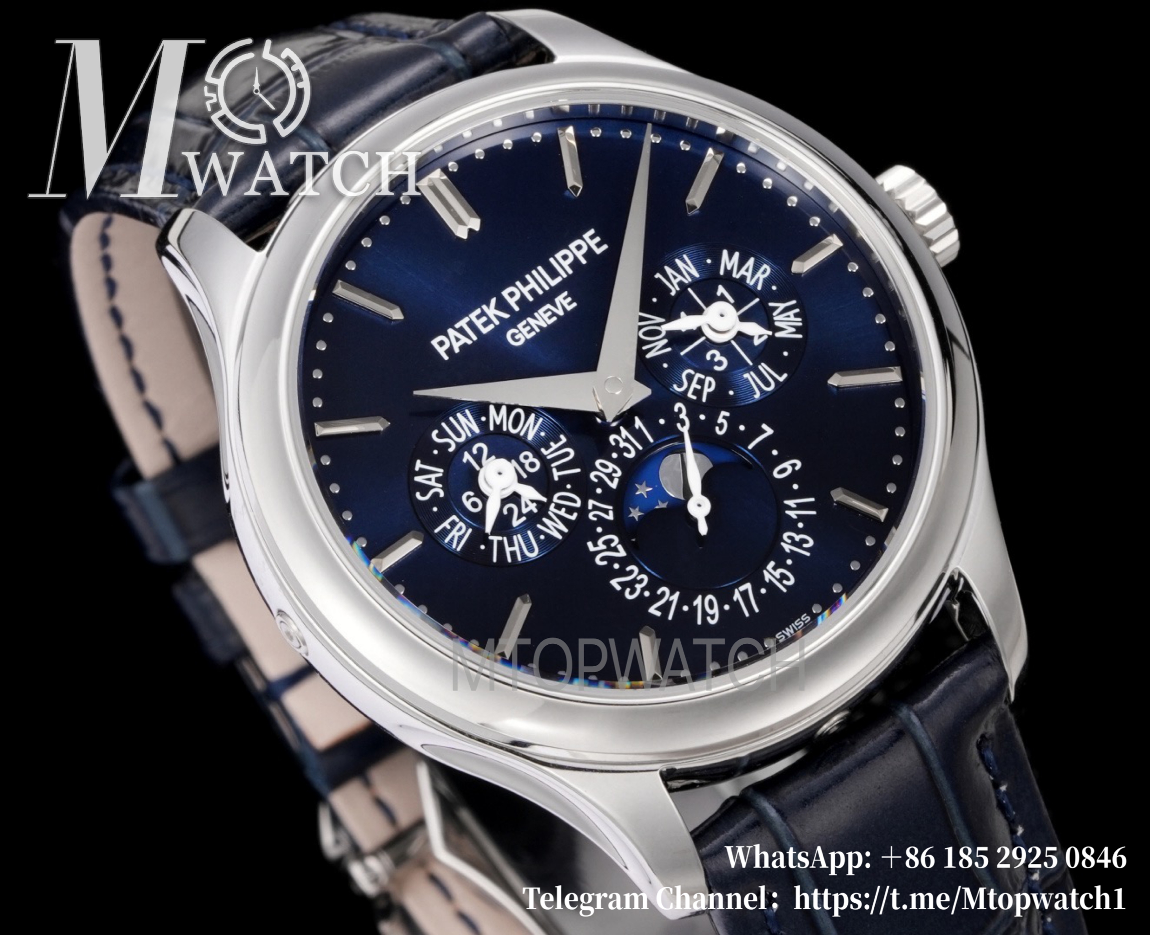 PATEK PHILIPPE - Super Clone Grand Complications 5140 39mm SS/LE Blue Dial 3KF A240