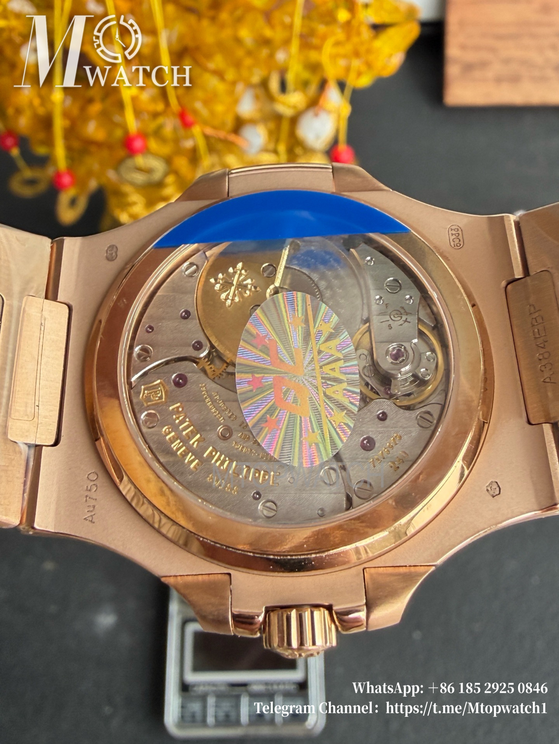 PATEK PHILIPPE - SUPER CLONE Nautilus 40mm 5712 RG/RG Brown/Stk PPF V3 A240