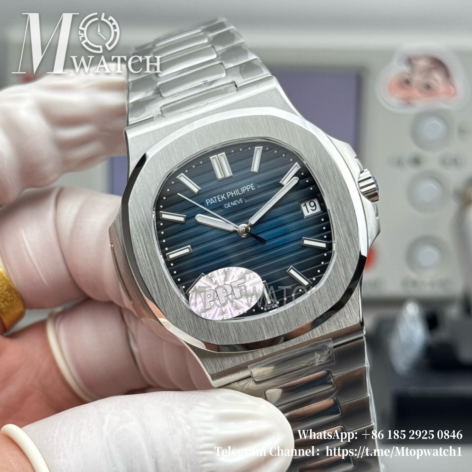 PATEK PHILIPPE - Nautilus Jumbo 5711 40mm SS/SS Blue Dial PPF 324