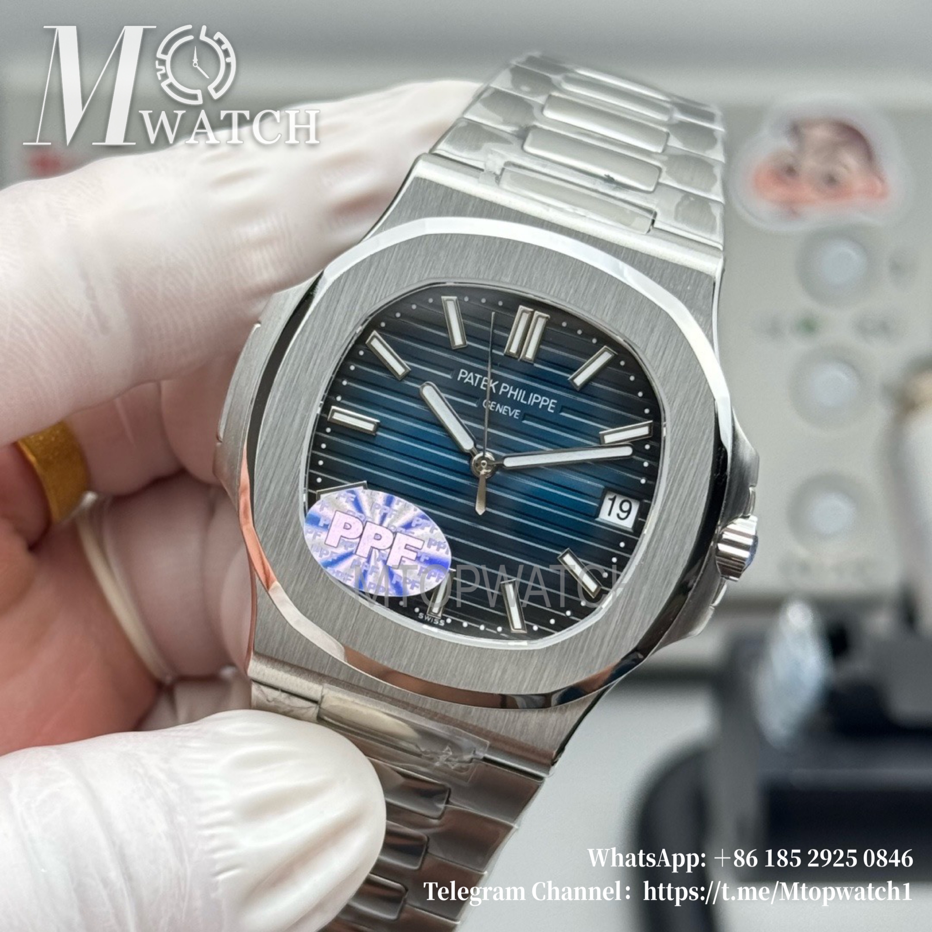 PATEK PHILIPPE - Nautilus Jumbo 5711 40mm SS/SS Blue Dial PPF 324