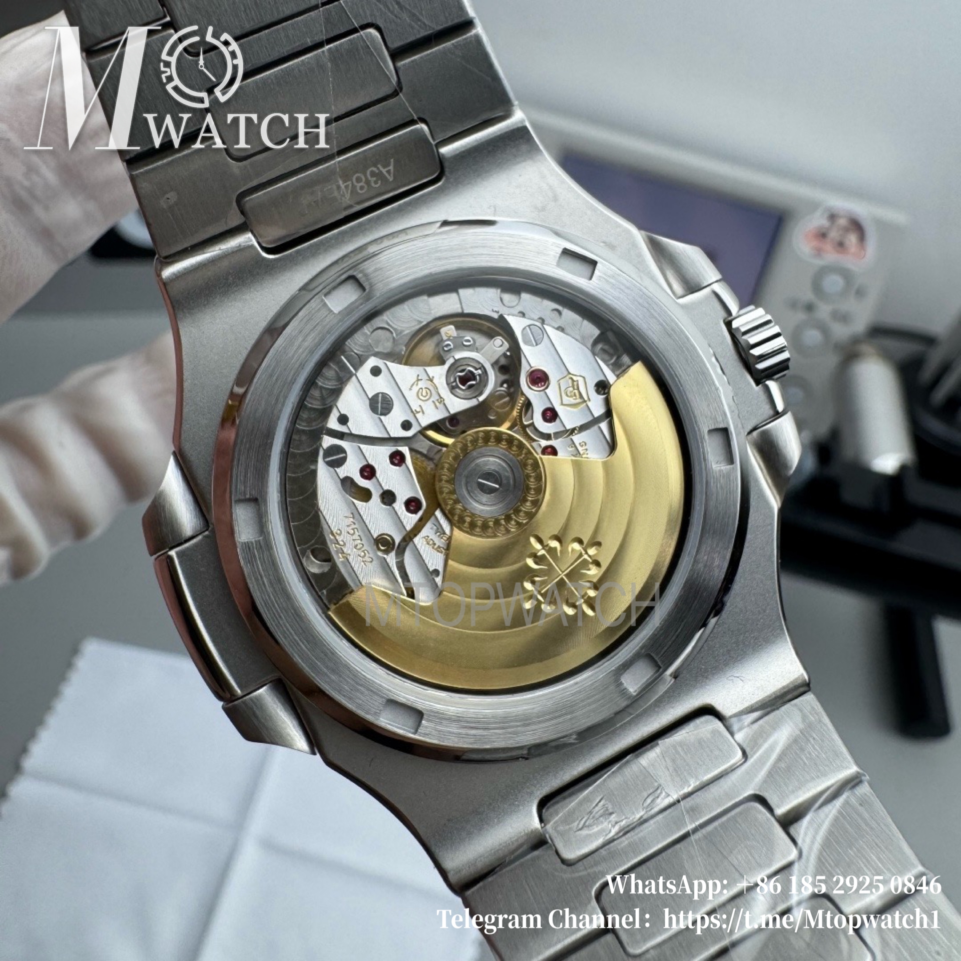 PATEK PHILIPPE - Super Clone Nautilus Jumbo 5711 40mm Green SS/SS PPF 324