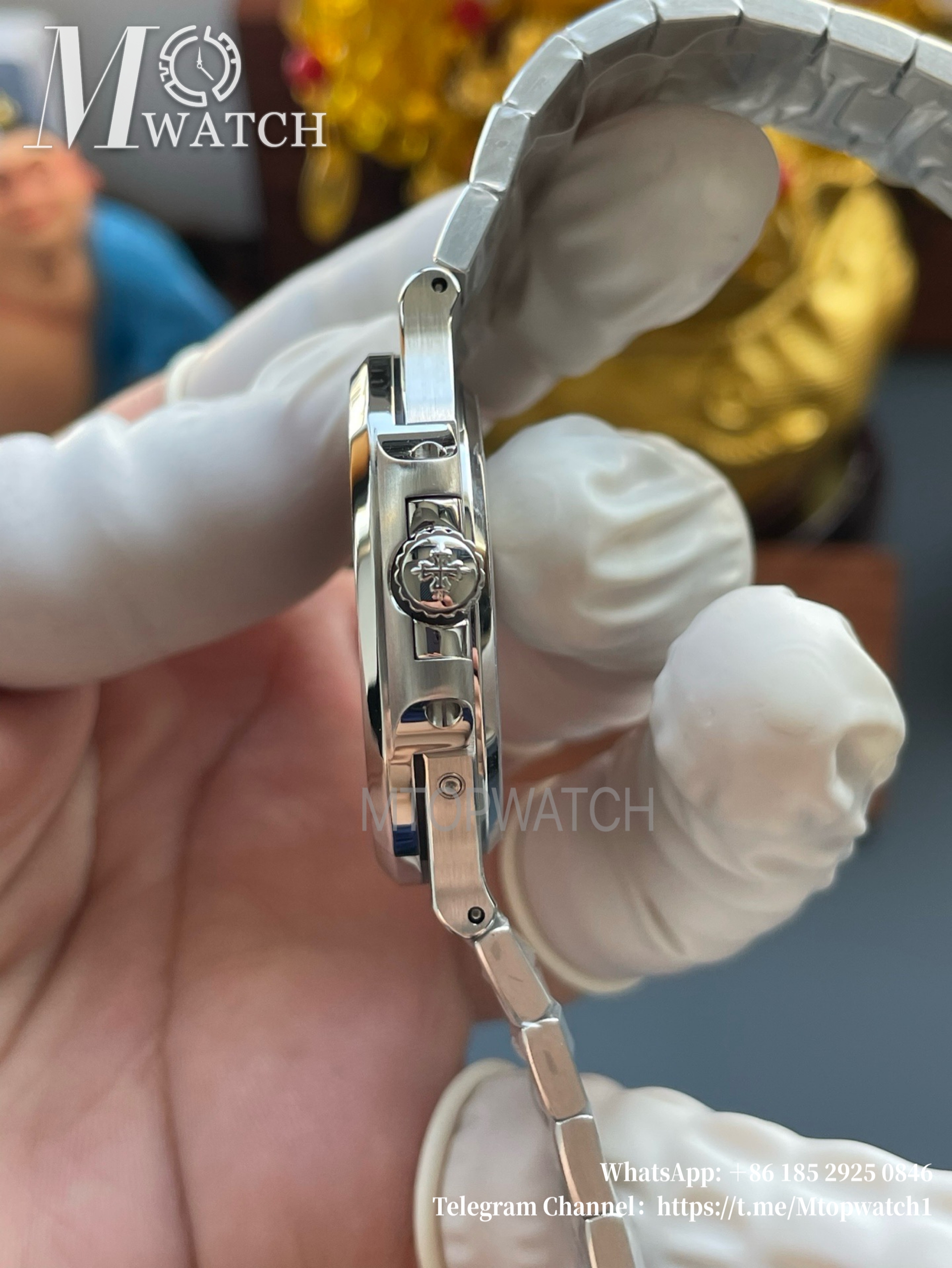 PATEK PHILIPPE - Super Clone Nautilus 40mm 5712 SS/SS Blue/Stk PPF V3 A240
