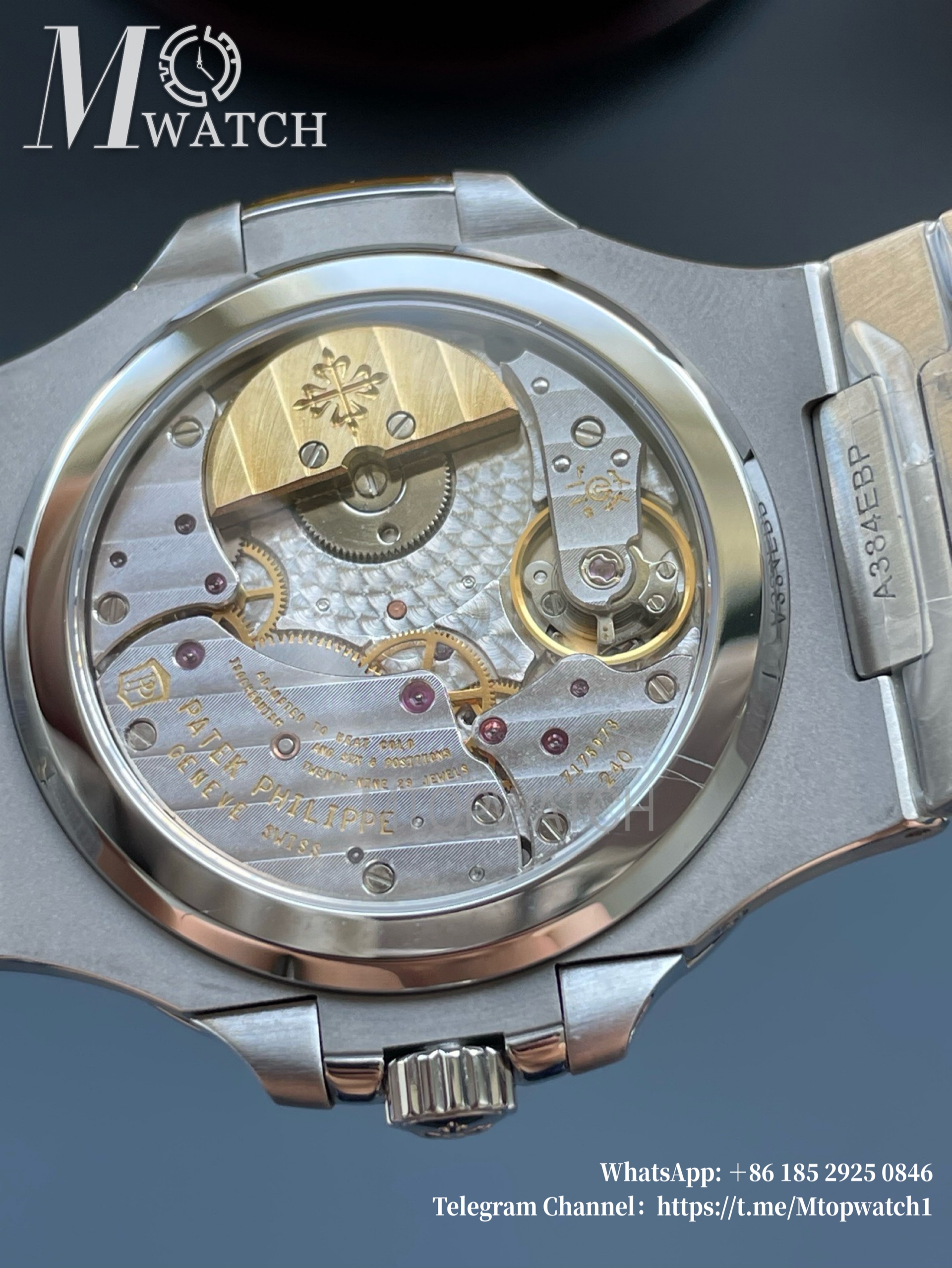 PATEK PHILIPPE - Super Clone Nautilus 40mm 5712 SS/SS Blue/Stk PPF V3 A240