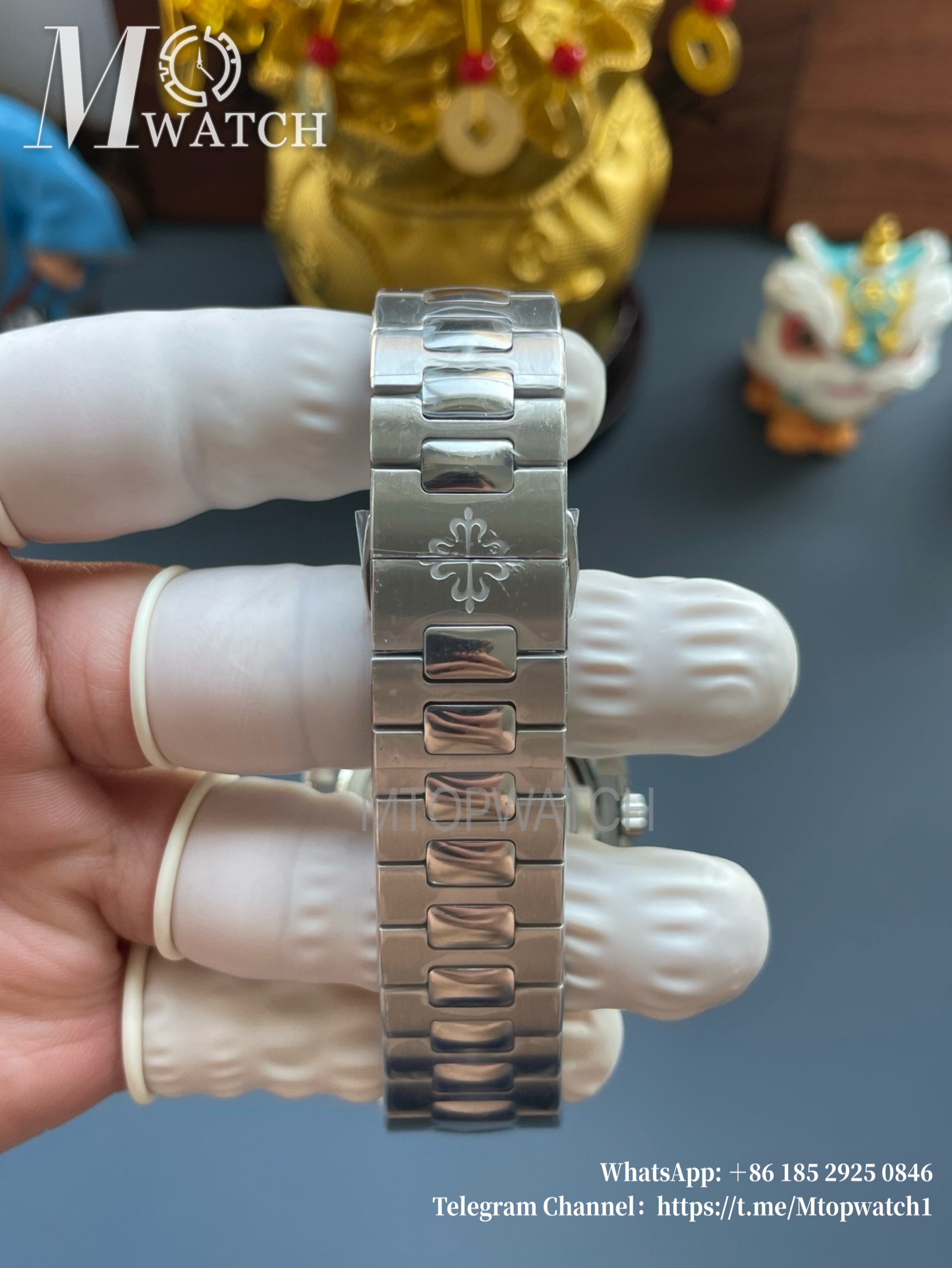 PATEK PHILIPPE - Super Clone Nautilus 40mm 5712 SS/SS Blue/Stk PPF V3 A240