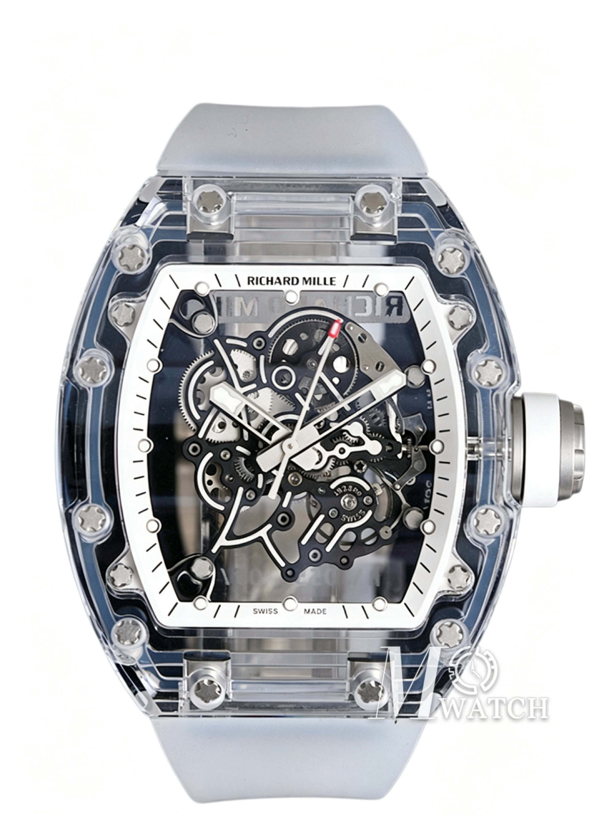 RICHARD MILLE - VAUCHER SUPER CLONE RM055 Crystal Sapphire White Inner Bevel