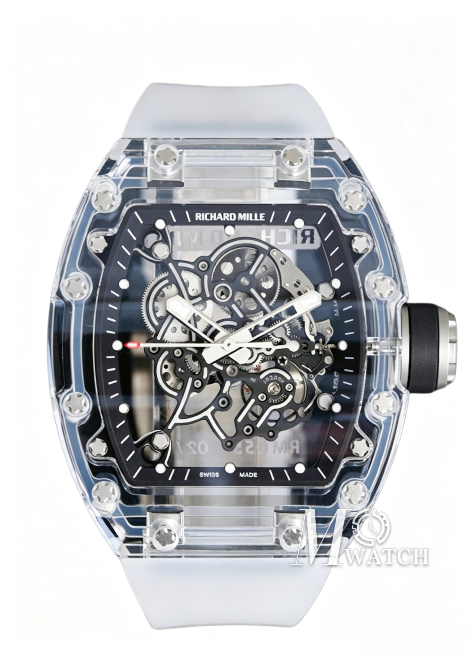 RICHARD MILLE - VAUCHER SUPER CLONE RM055 Crystal Sapphire Black Inner Bevel