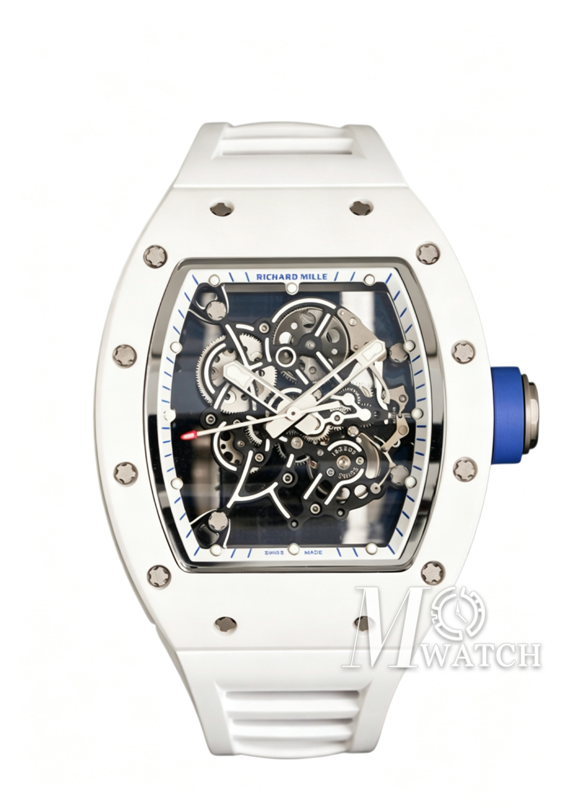 RICHARD MILLE - VAUCHER SUPER CLONE RM055 Bubba Watson White Ceramic Black Middle Case