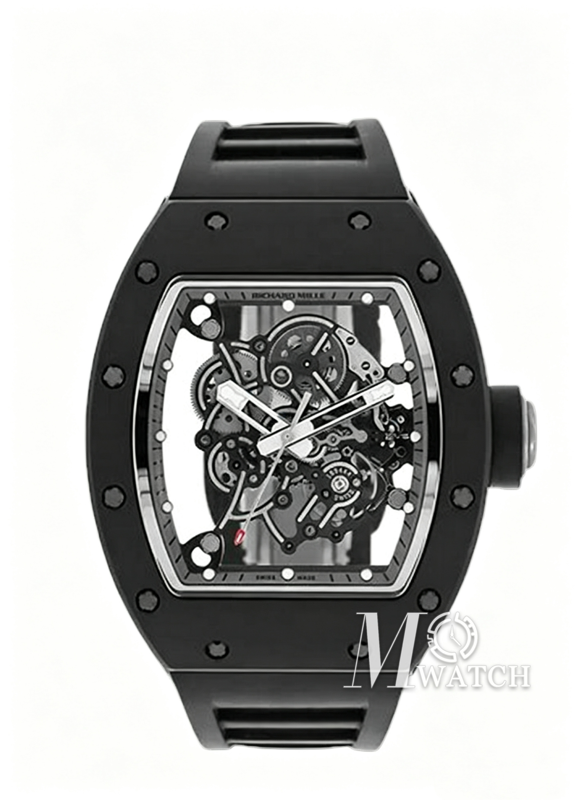 RICHARD MILLE - VAUCHER SUPER CLONE RM055 Bubba Watson Black Ceramic White Middle Case