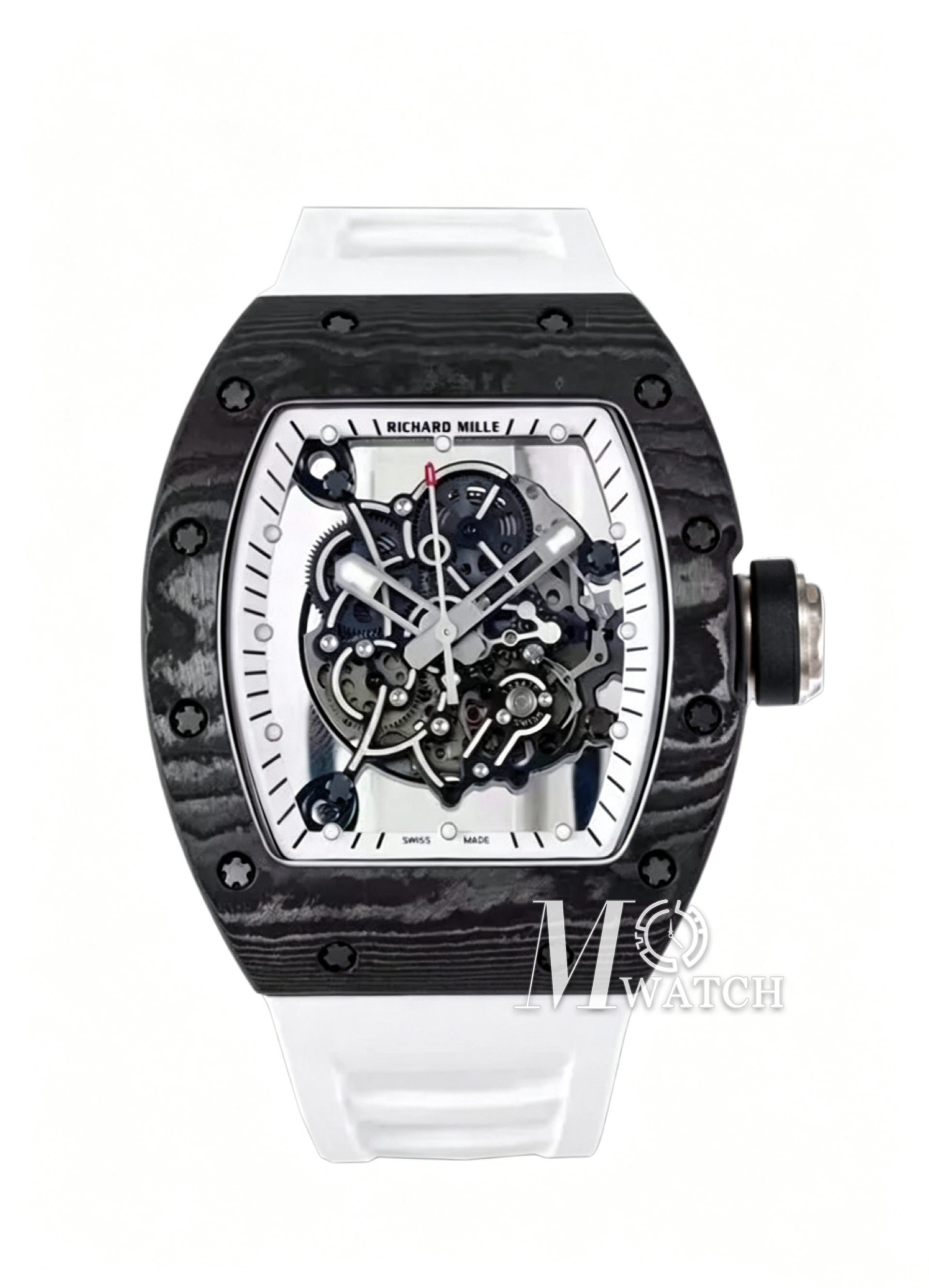 RICHARD MILLE - Super Clone RM055 White NTPT/RU Skeleton Dial UOKF RMUL2