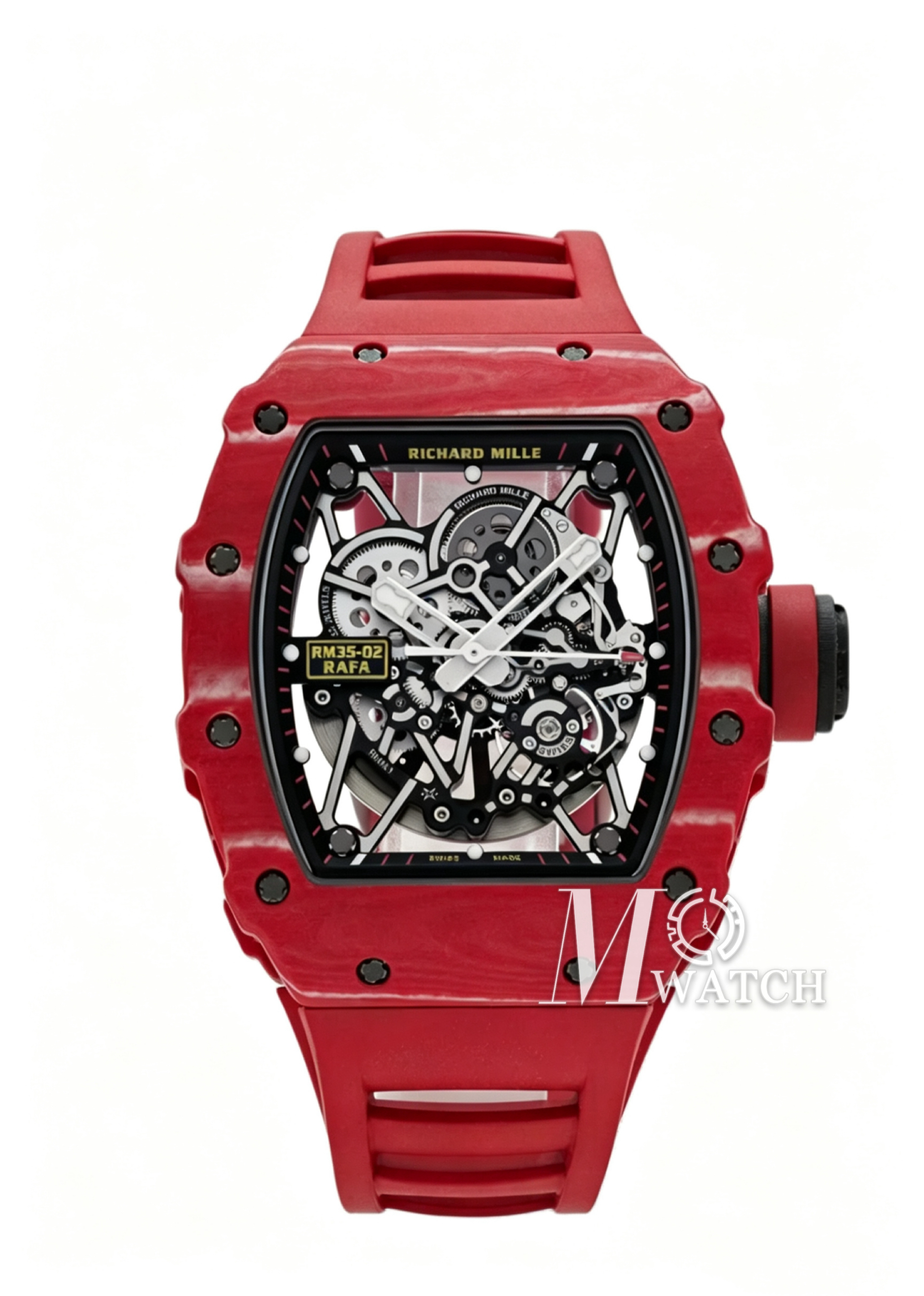 RICHARD MILLE- RM35-02 Rafale Nadal Carbon/RU Red/Red Sonic V2 Clone RMAL1