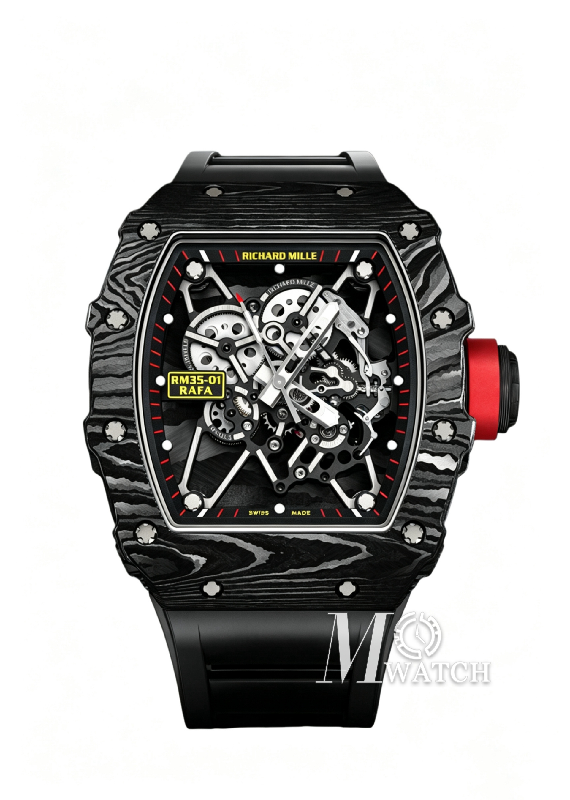 RICHARD MILLE - RM35-02 Carbon/RU Skeleton Dial on Black Strap ZF NH05