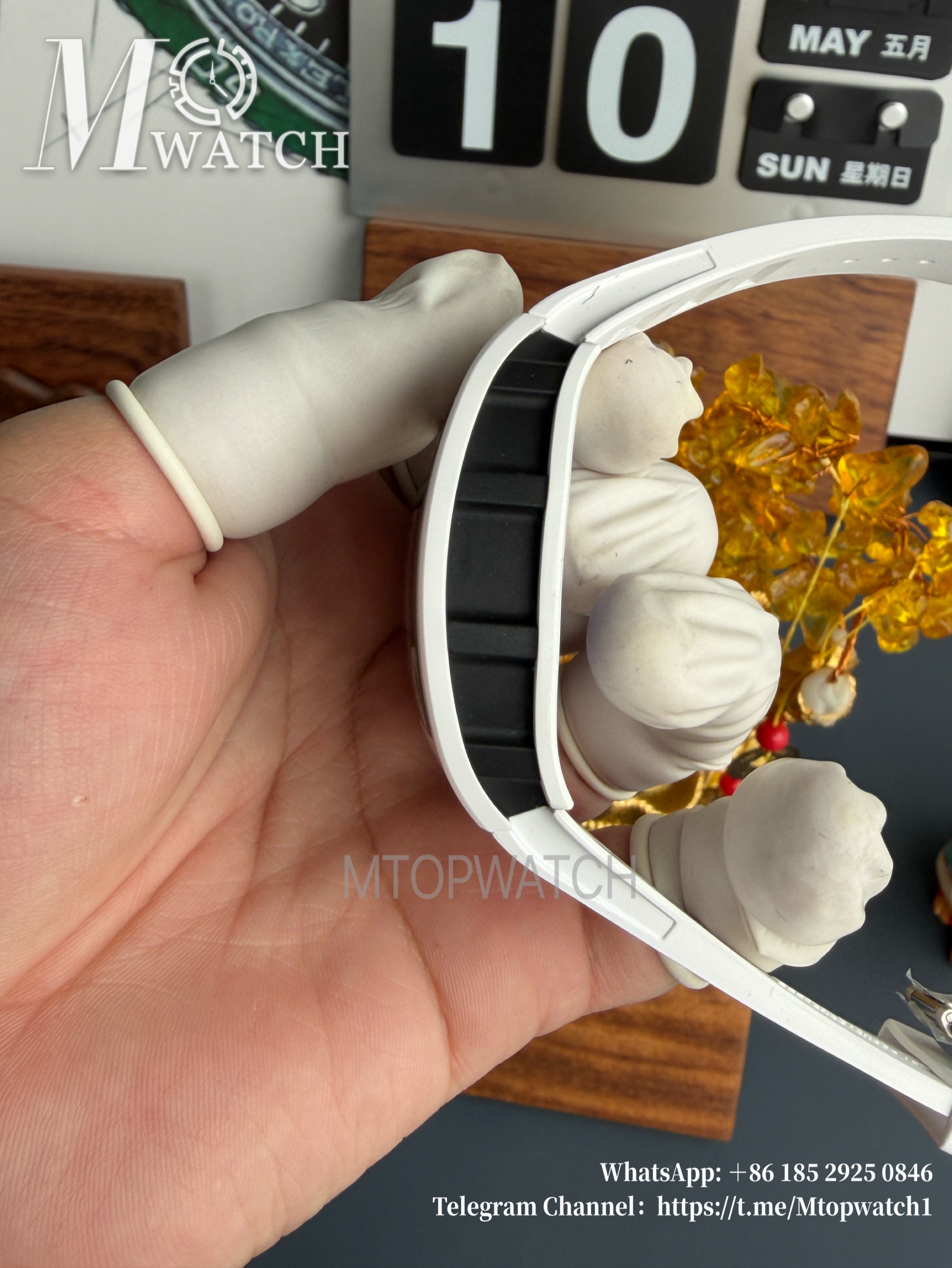 RICHARD MILLE - VAUCHER SUPER CLONE RM055 Bubba Watson White Ceramic Black Middle Case