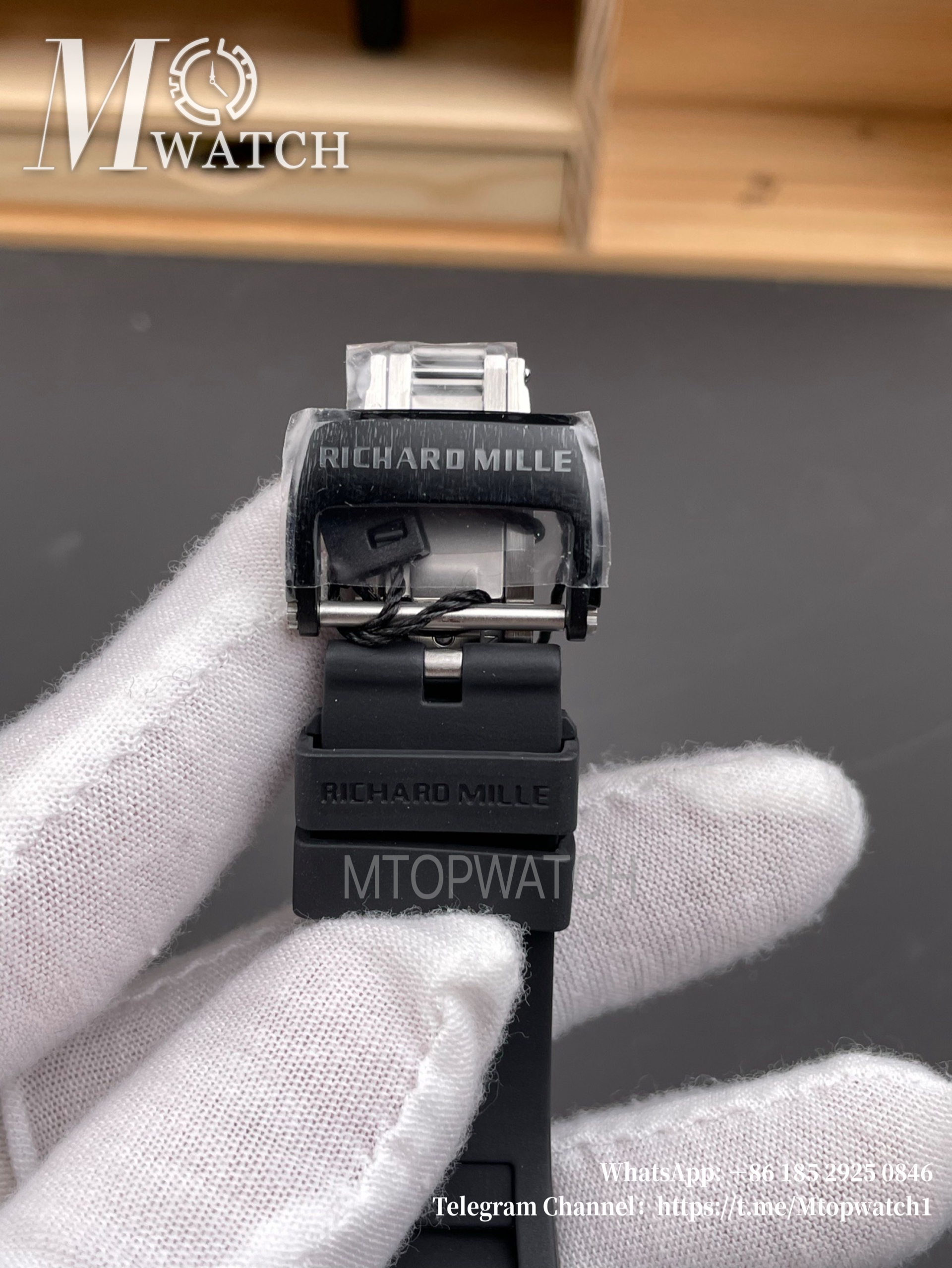 RICHARD MILLE - VAUCHER SUPER CLONE RM055 Bubba Watson Black Ceramic White Middle Case