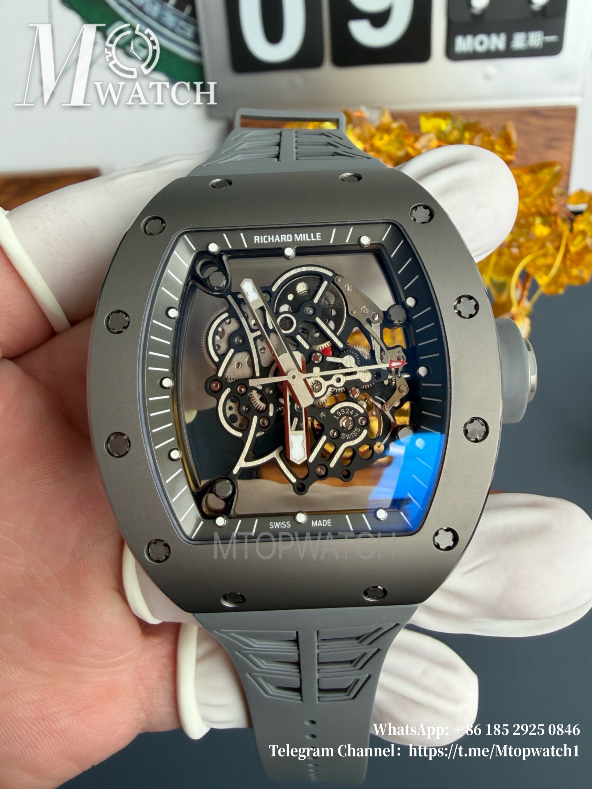 RICHARD MILLE - VAUCHER SUPER CLONE RM055 Grey Ceramic