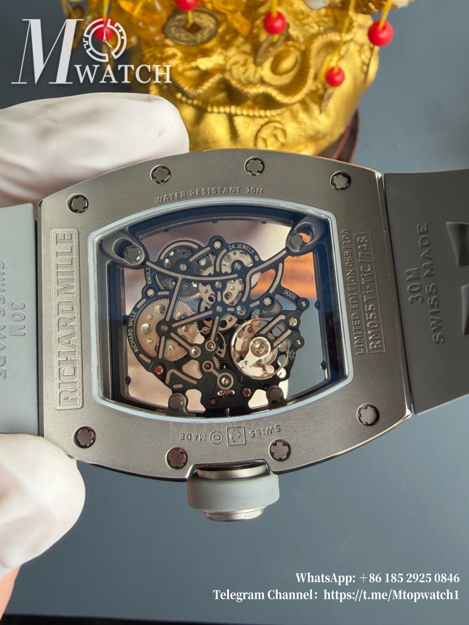 RICHARD MILLE - VAUCHER SUPER CLONE RM055 Grey Ceramic