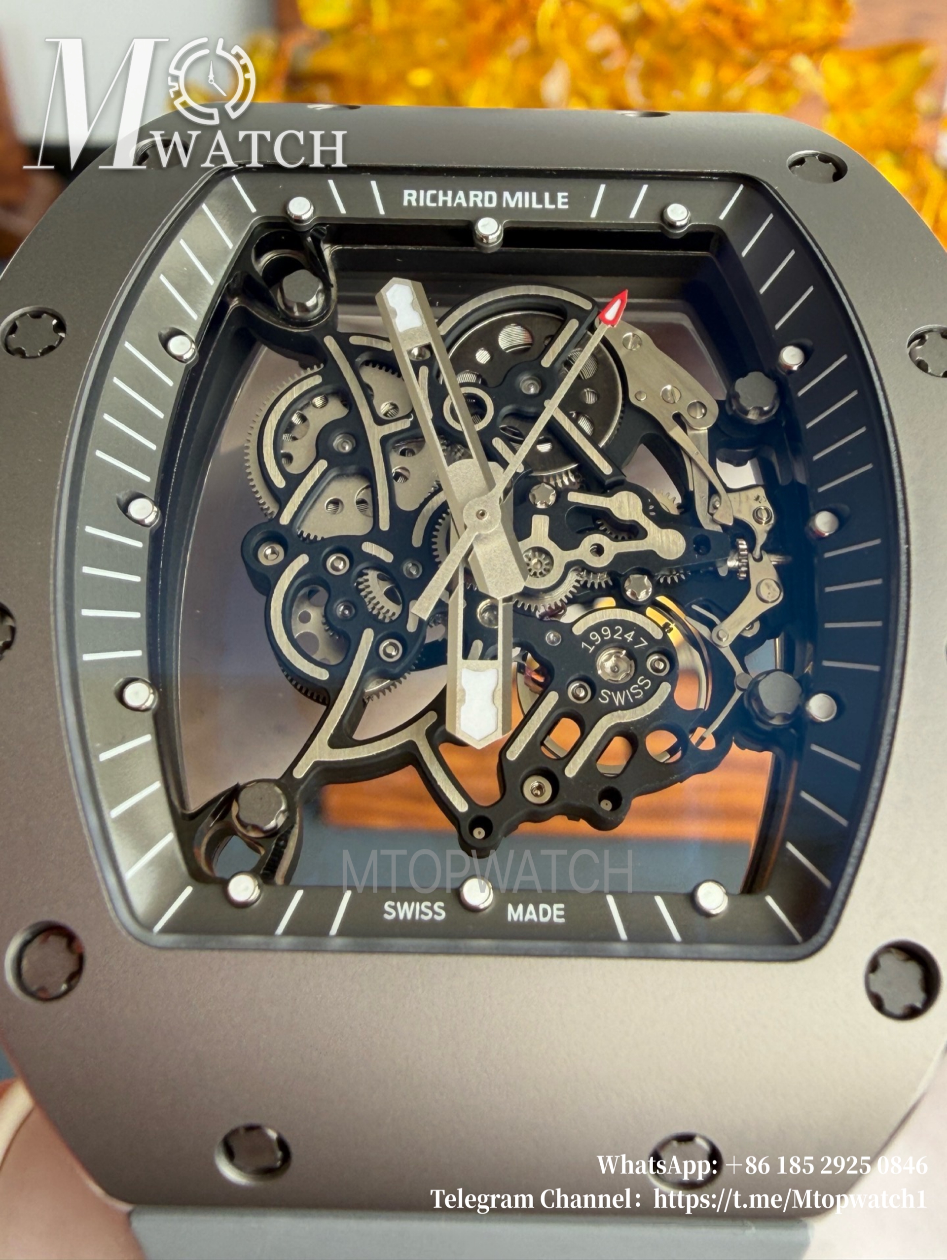 RICHARD MILLE - VAUCHER SUPER CLONE RM055 Grey Ceramic