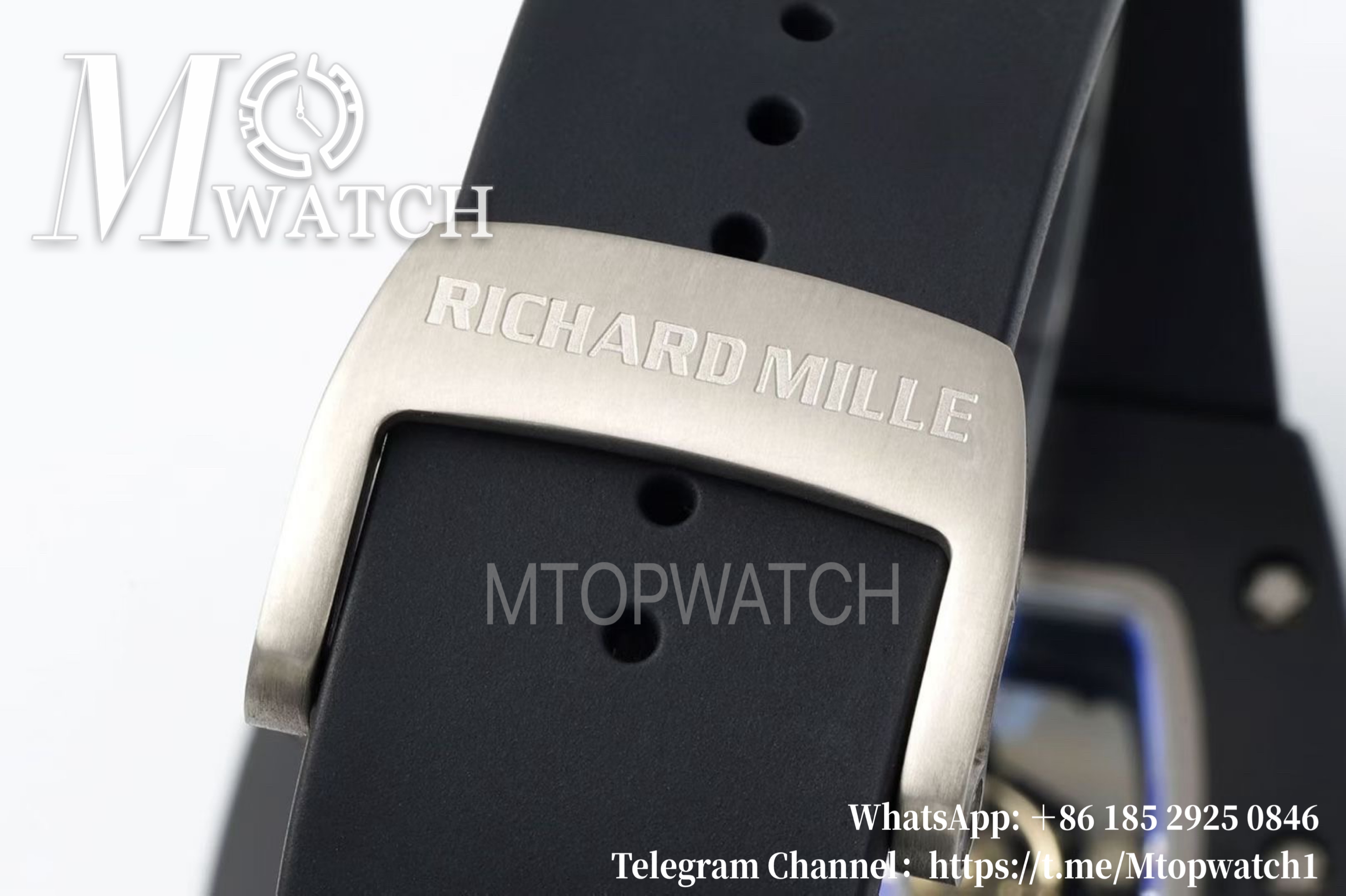 RICHARD MILLE - VAUCHER SUPER CLONE RM61-01 Black Ceramic/RU Skeleton Dial Grey Inner Bezel