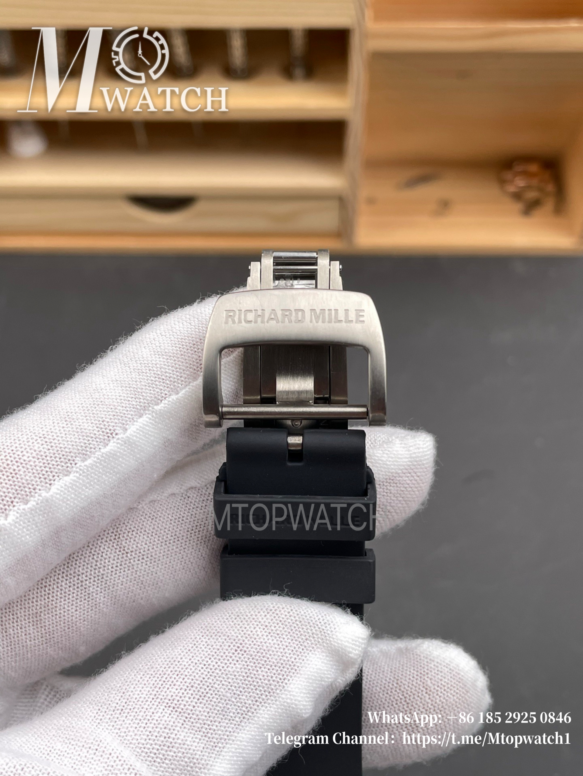 RICHARD MILLE - VAUCHER SUPER CLONE RM61-01 Black Ceramic/RU Skeleton Dial Green Inner Bezel