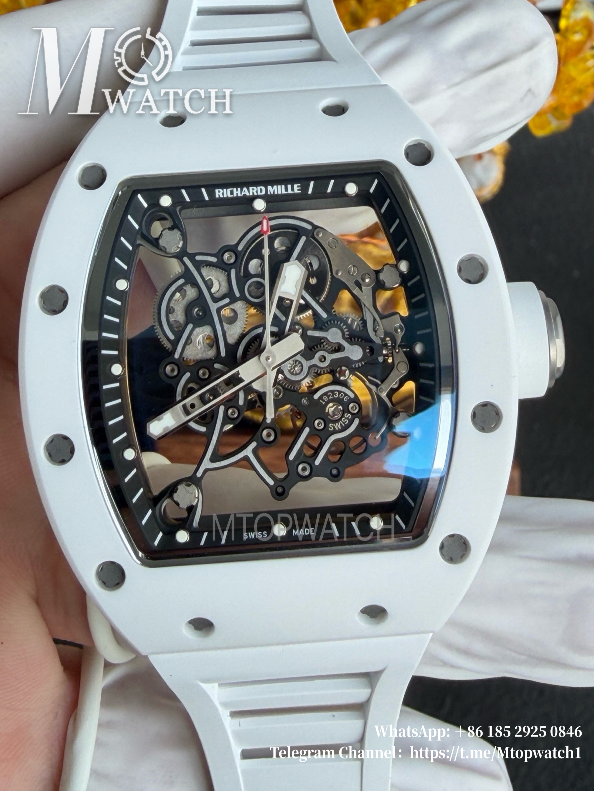 RICHARD MILLE - VAUCHER SUPER CLONE RM055 Bubba Watson White Ceramic