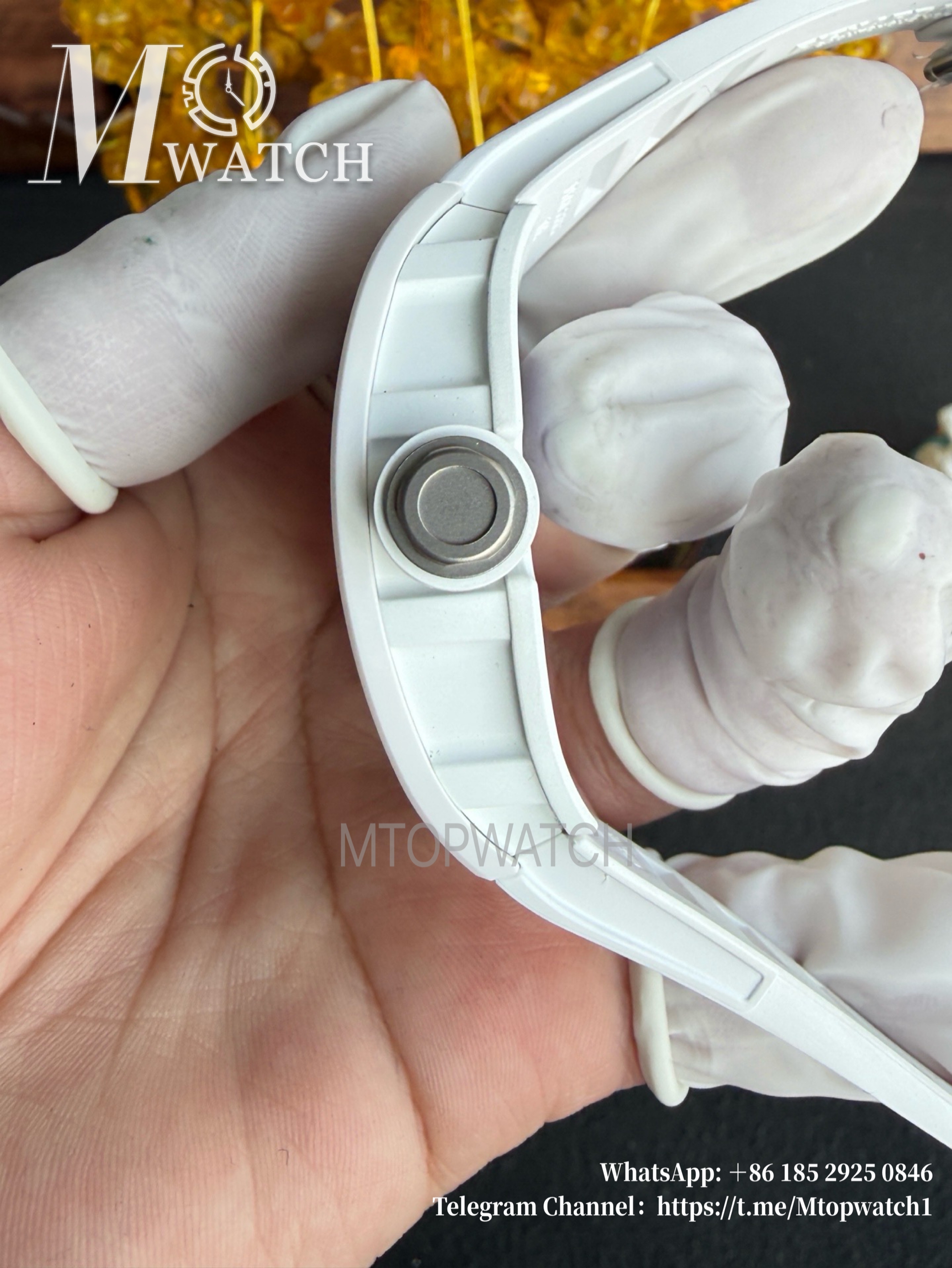 RICHARD MILLE - SUPER CLONE RM055 Bubba Watson White Cer/RU Skeleton Dial APS RMUL2