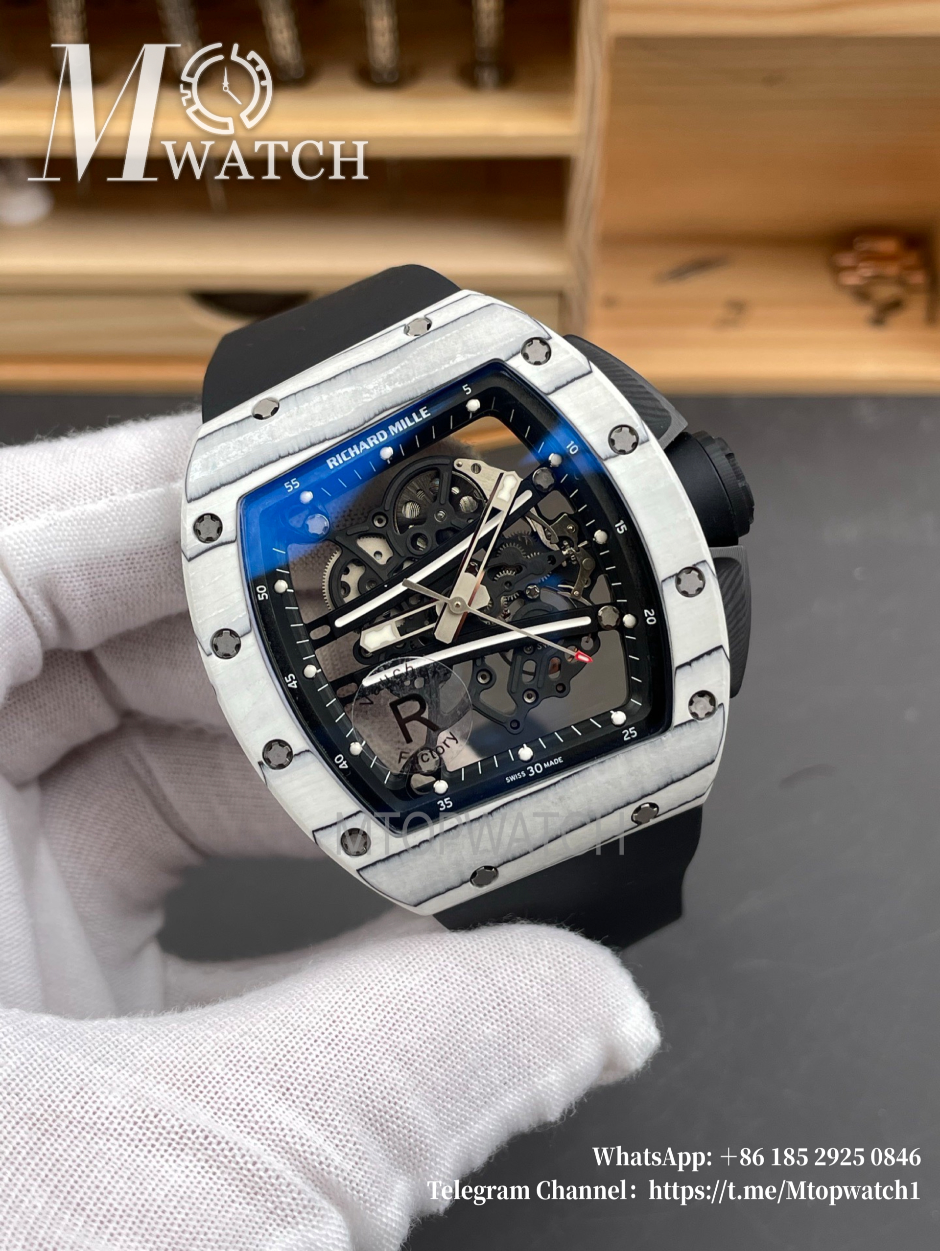 RICHARD MILLE - VAUCHER SUPER CLONE RM61-01 Yohan Blake White NTPT