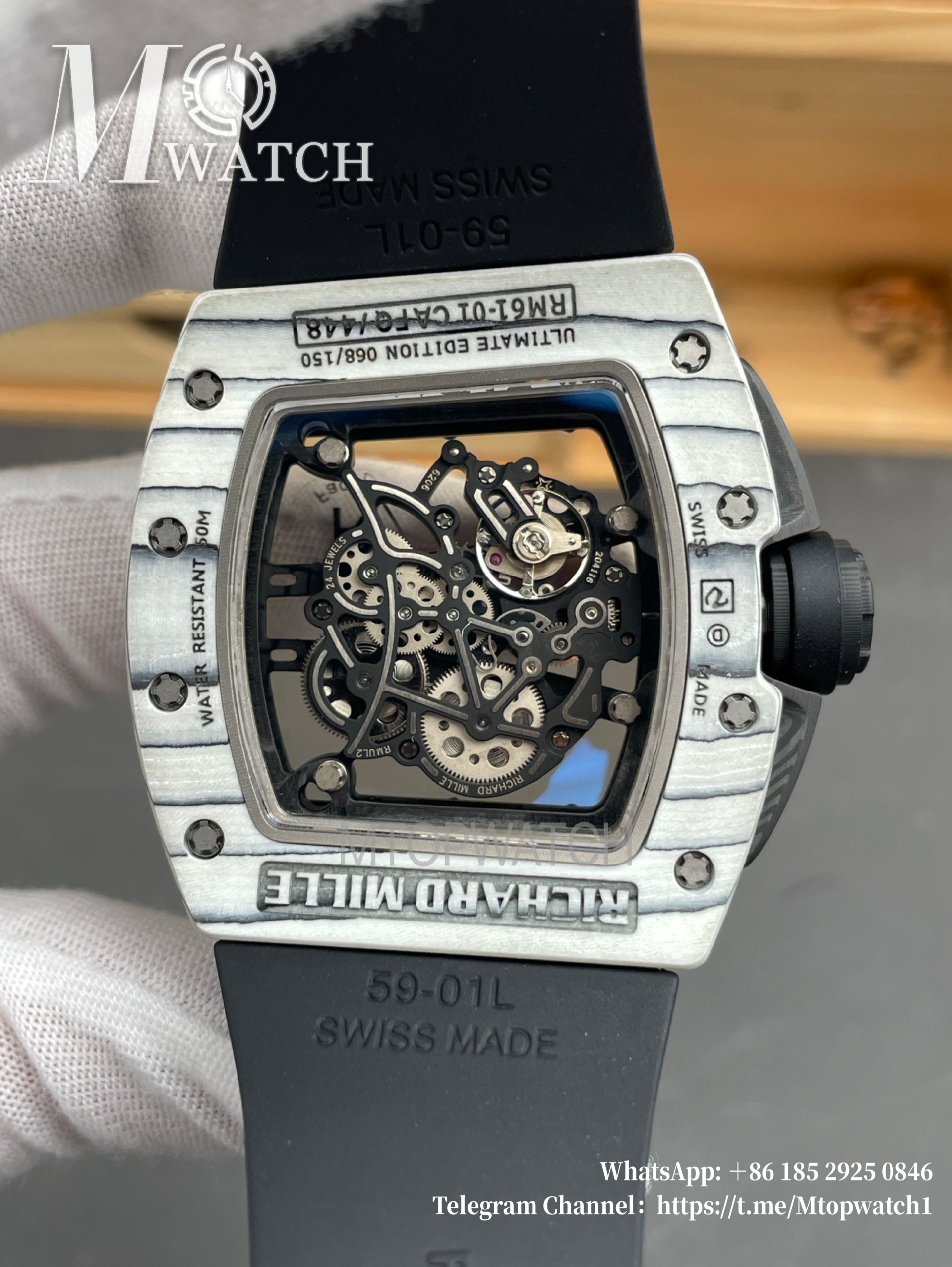 RICHARD MILLE - VAUCHER SUPER CLONE RM61-01 Yohan Blake White NTPT