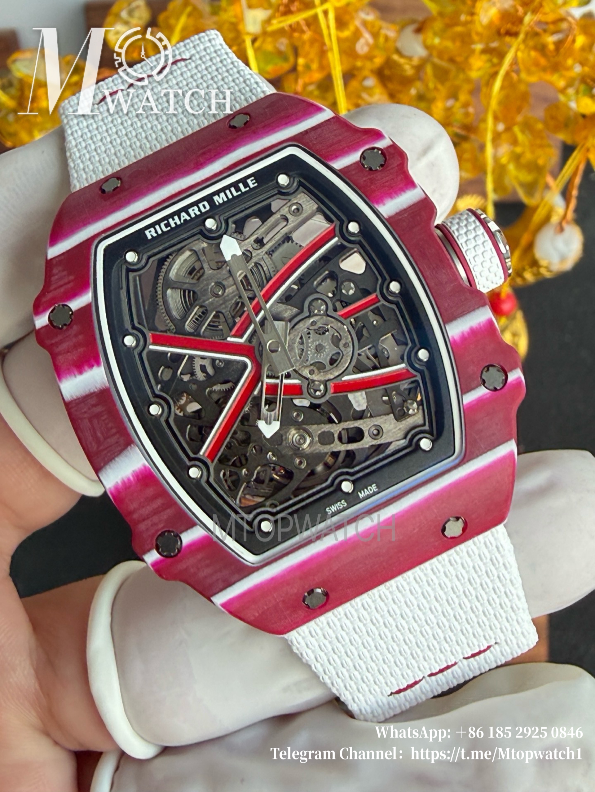 RICHARD MILLE - VAUCHER SUPER CLONE RM67-02 Mutaz Barshim Purple Extra Flat