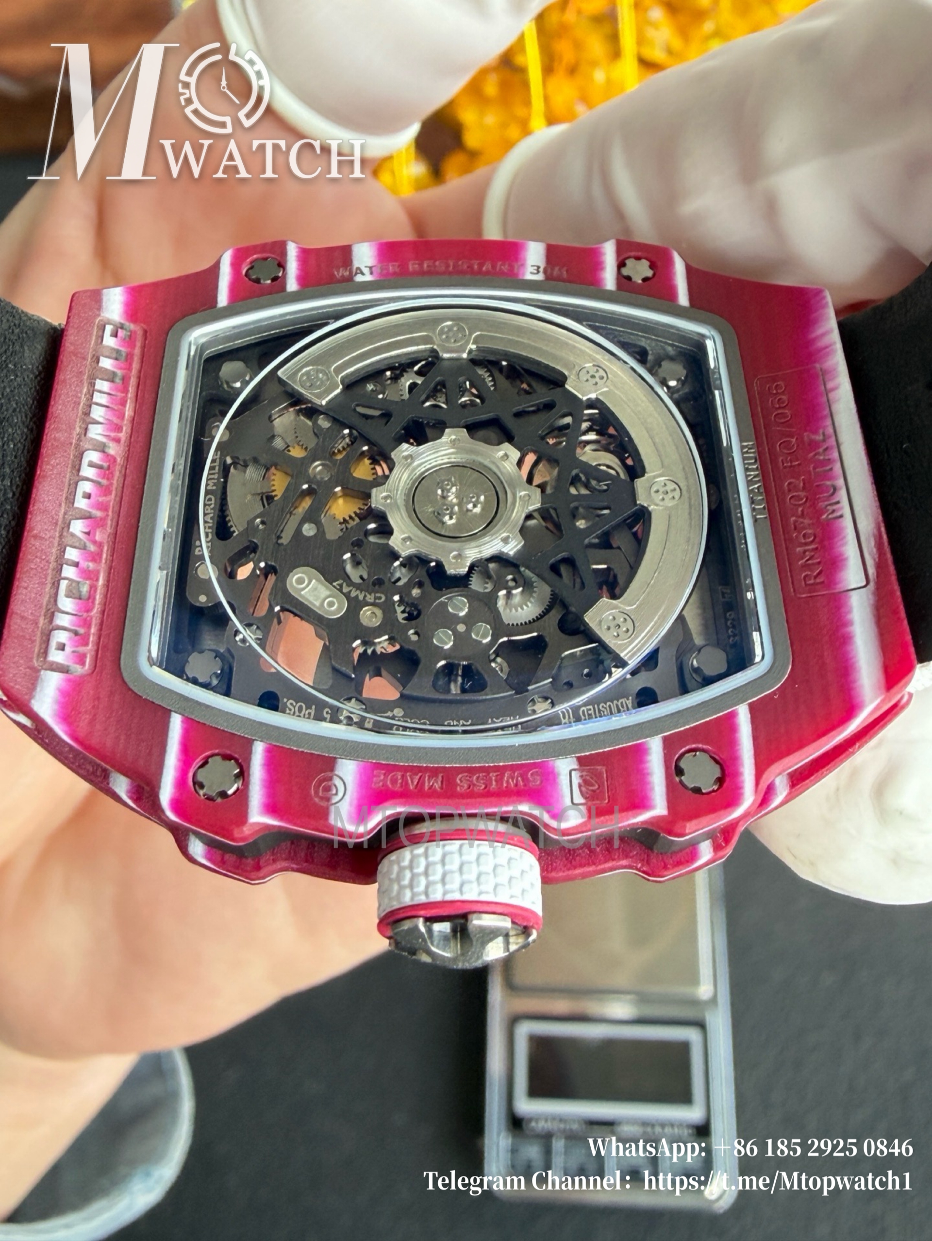 RICHARD MILLE - VAUCHER SUPER CLONE RM67-02 Mutaz Barshim Purple Extra Flat