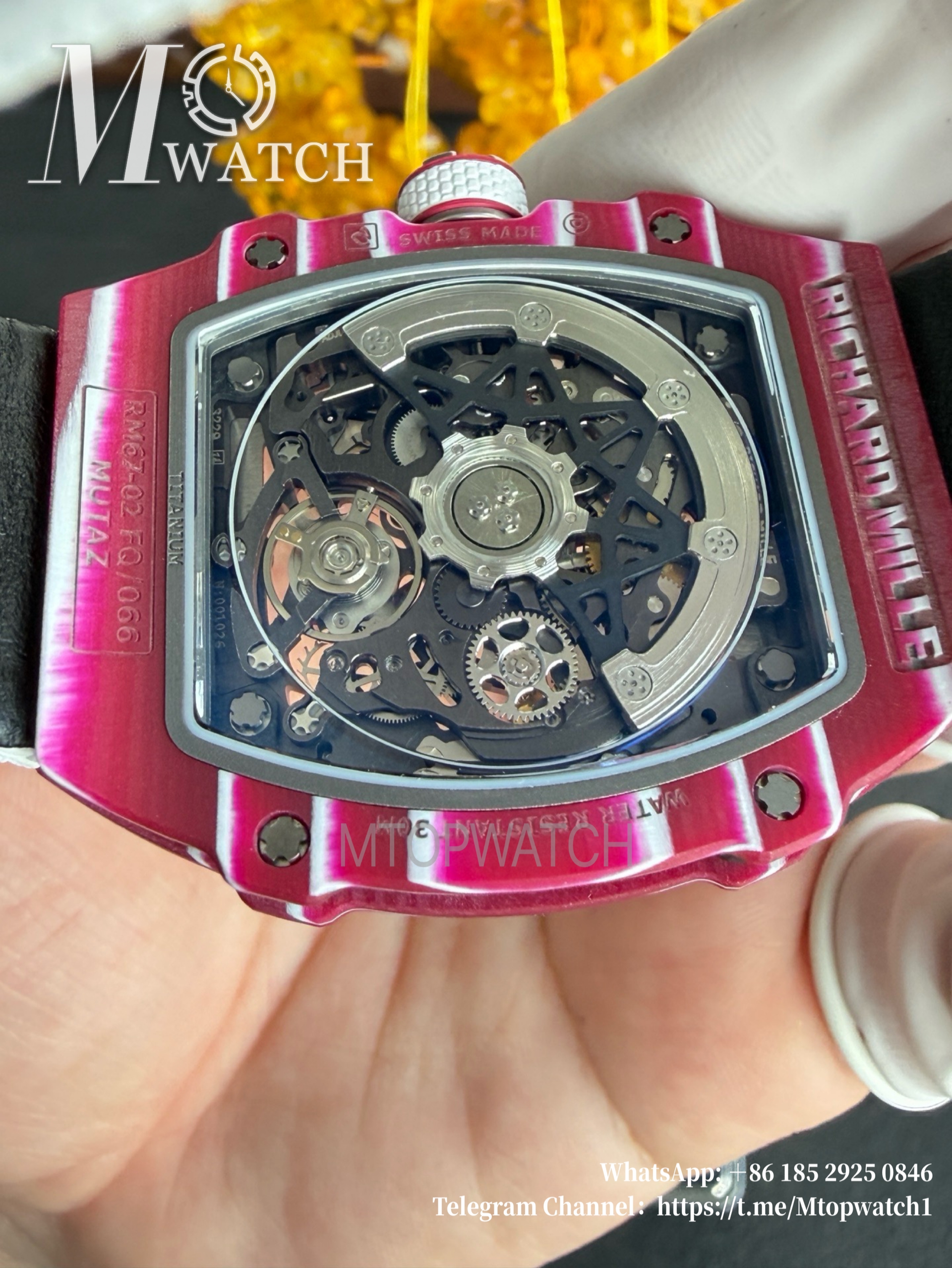 RICHARD MILLE - VAUCHER SUPER CLONE RM67-02 Mutaz Barshim Purple Extra Flat