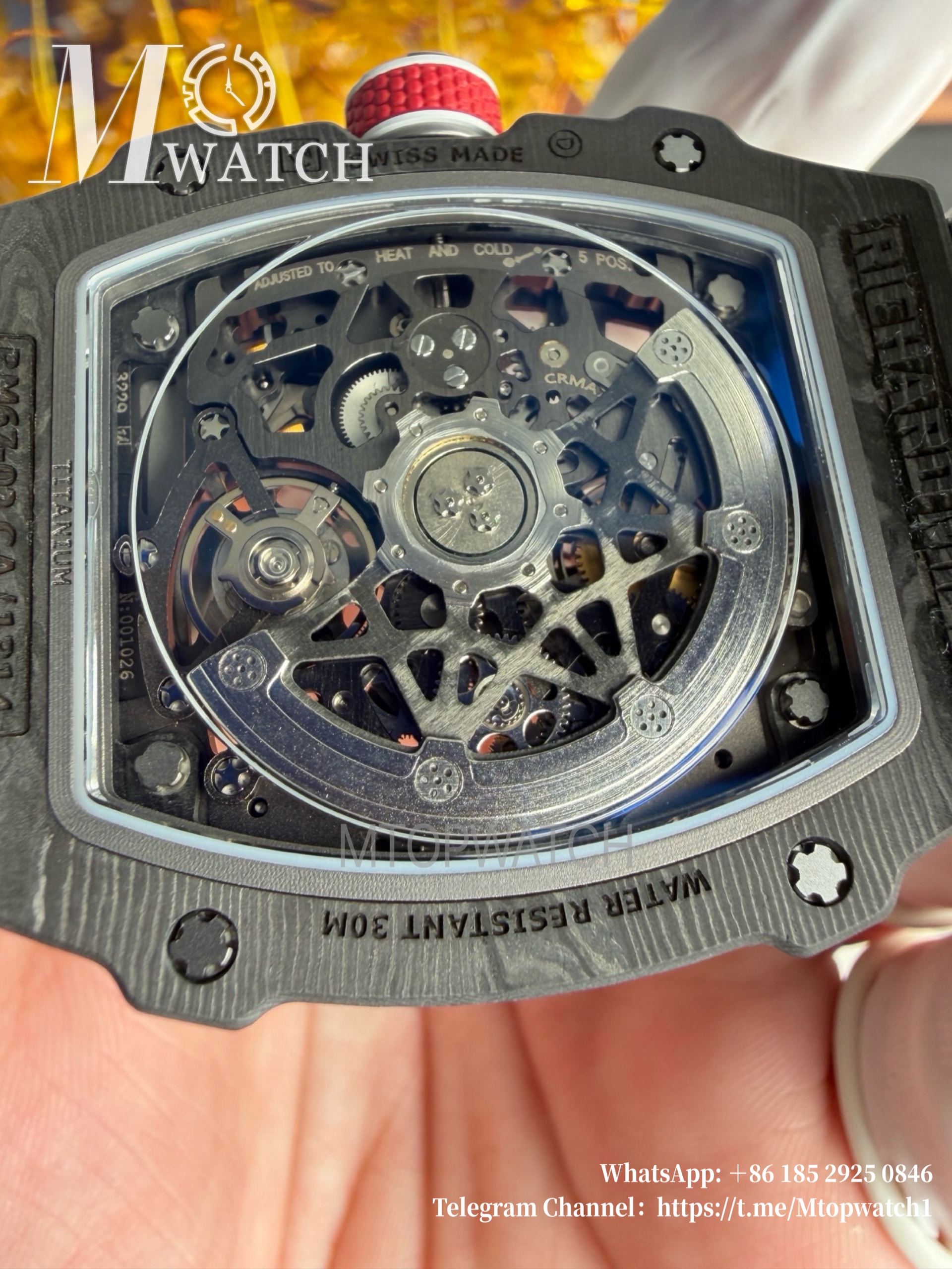 RICHARD MILLE - VAUCHER SUPER CLONE RM67-02 Alexis Pinturault Black Extra Flat