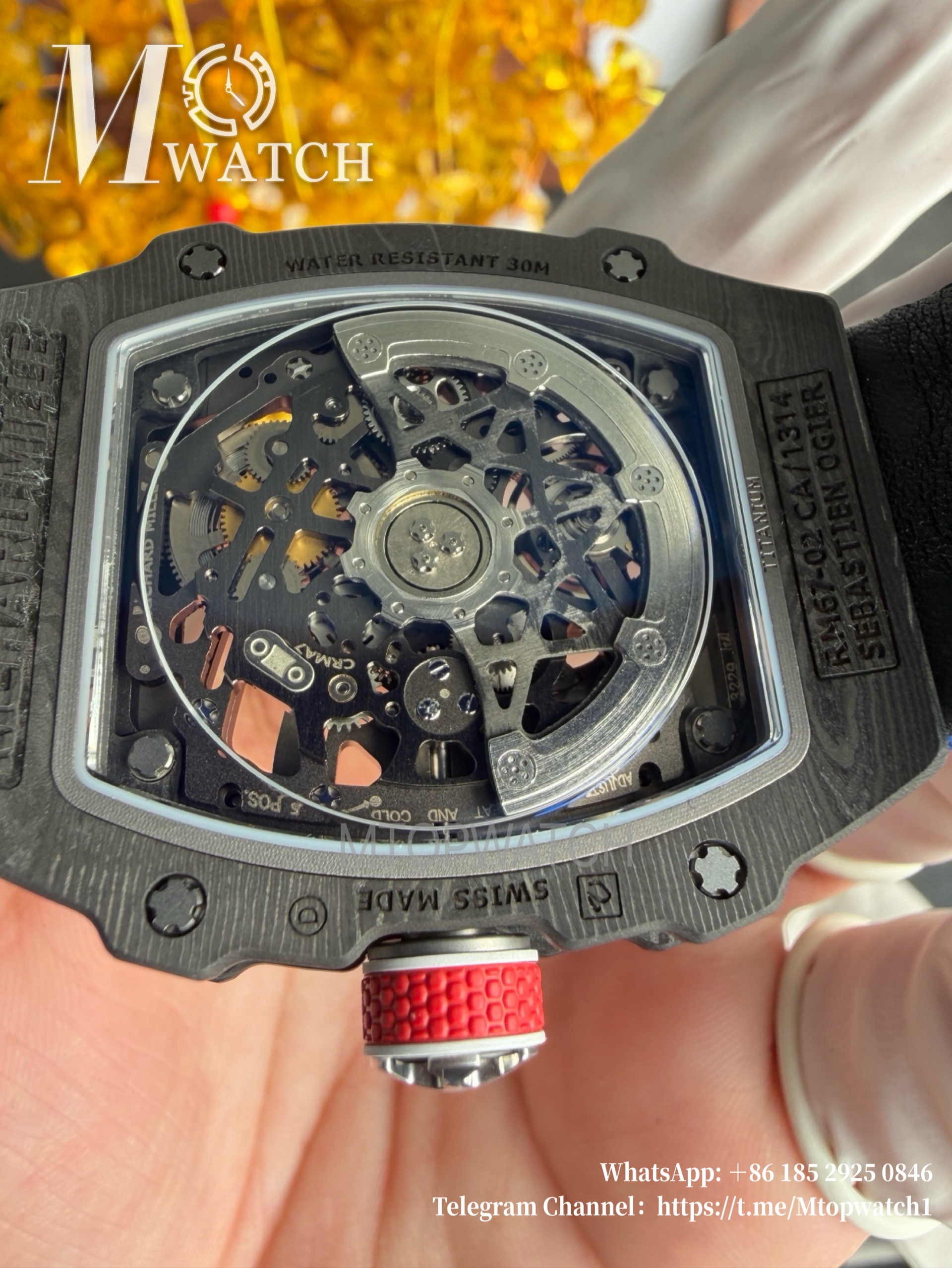 RICHARD MILLE - VAUCHER SUPER CLONE RM67-02 Alexis Pinturault Black Extra Flat