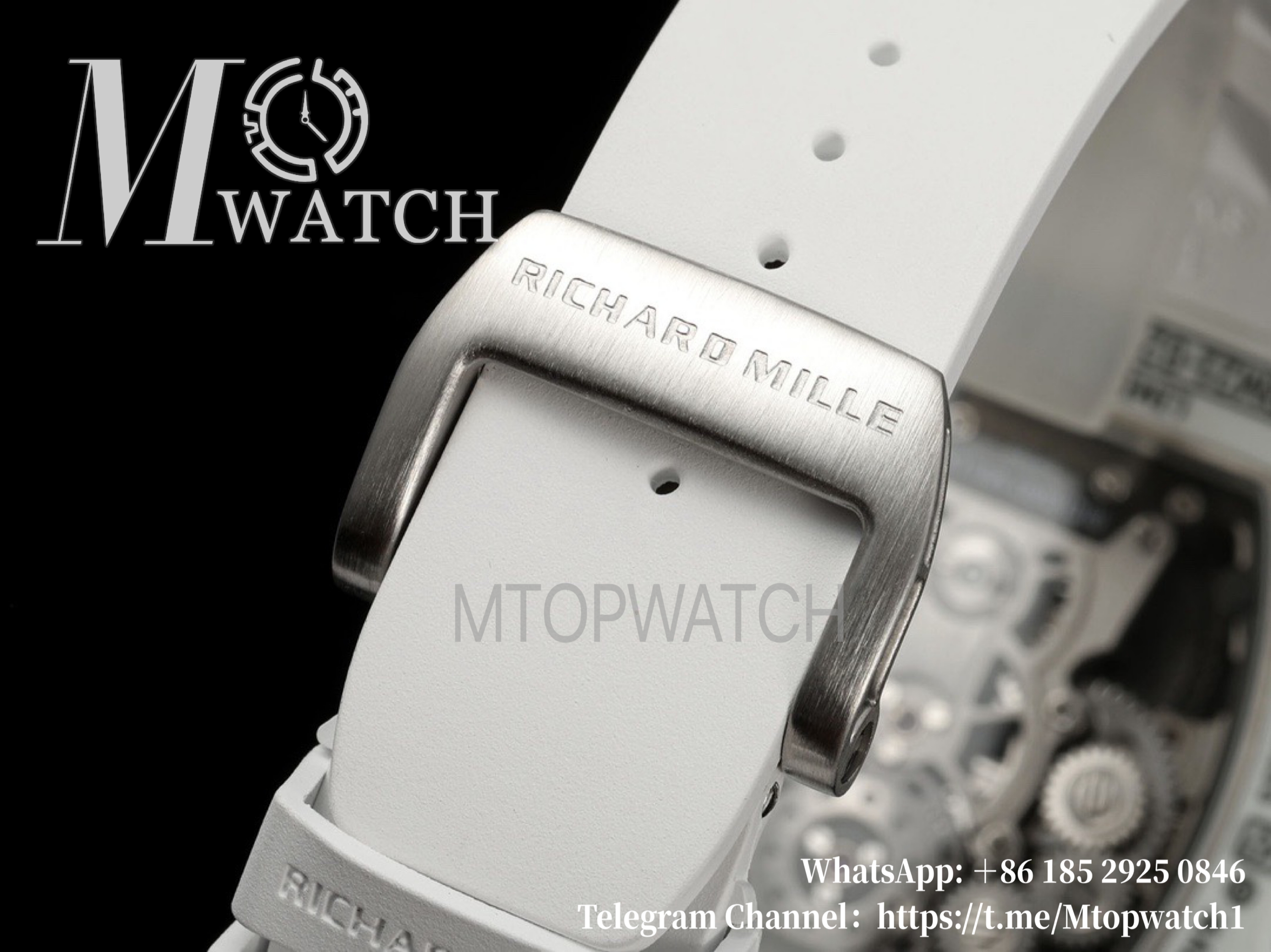 RICHARD MILLE - RM21-02 White Carbon Case Black Rubber RMF Tourbillon