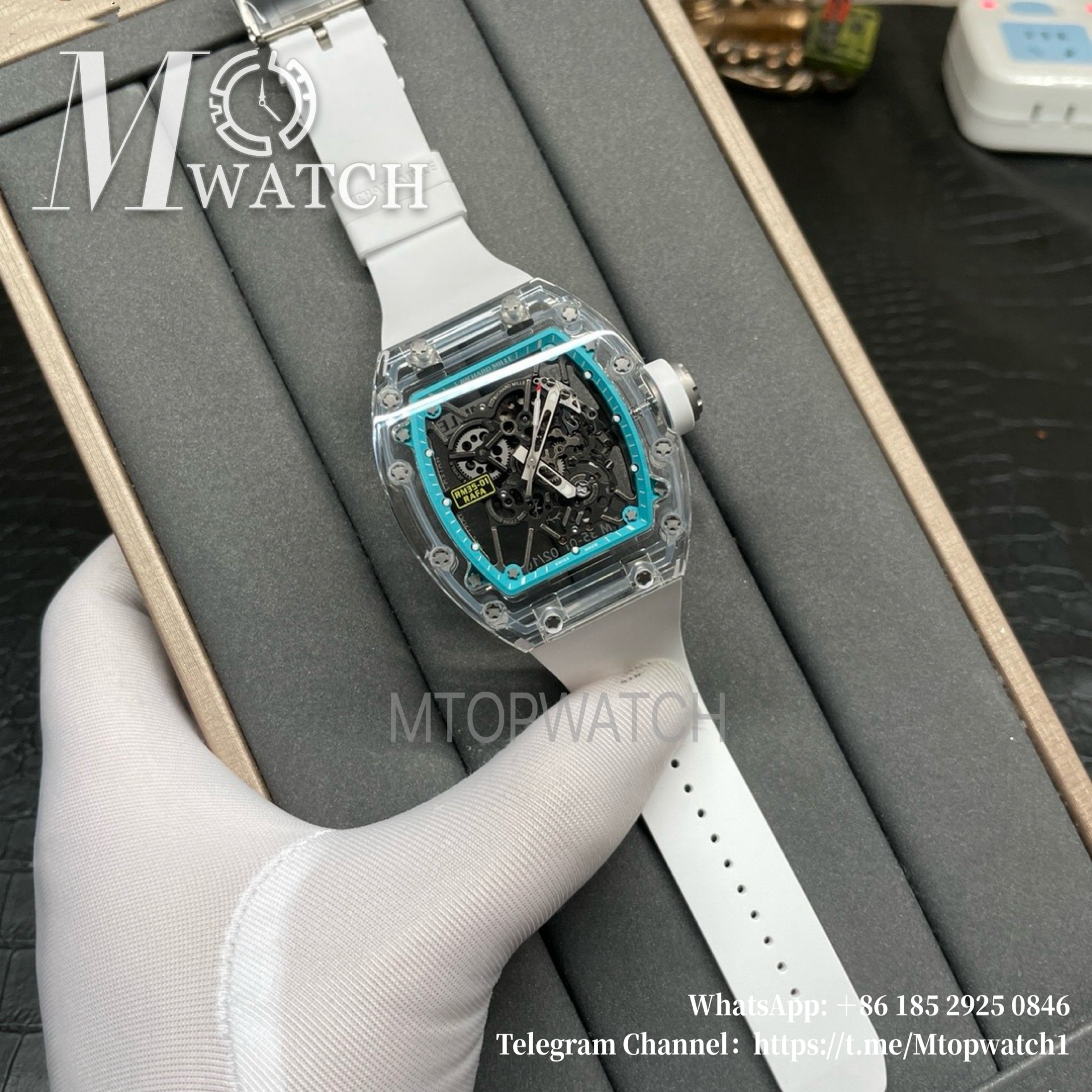RICHARD MILLE - RM35-01 Transparent Skeleton Dial White Sonic RMUL2