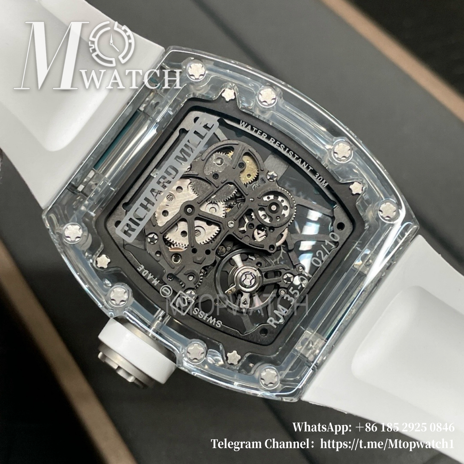 RICHARD MILLE - RM35-01 Transparent Skeleton Dial White Sonic RMUL2