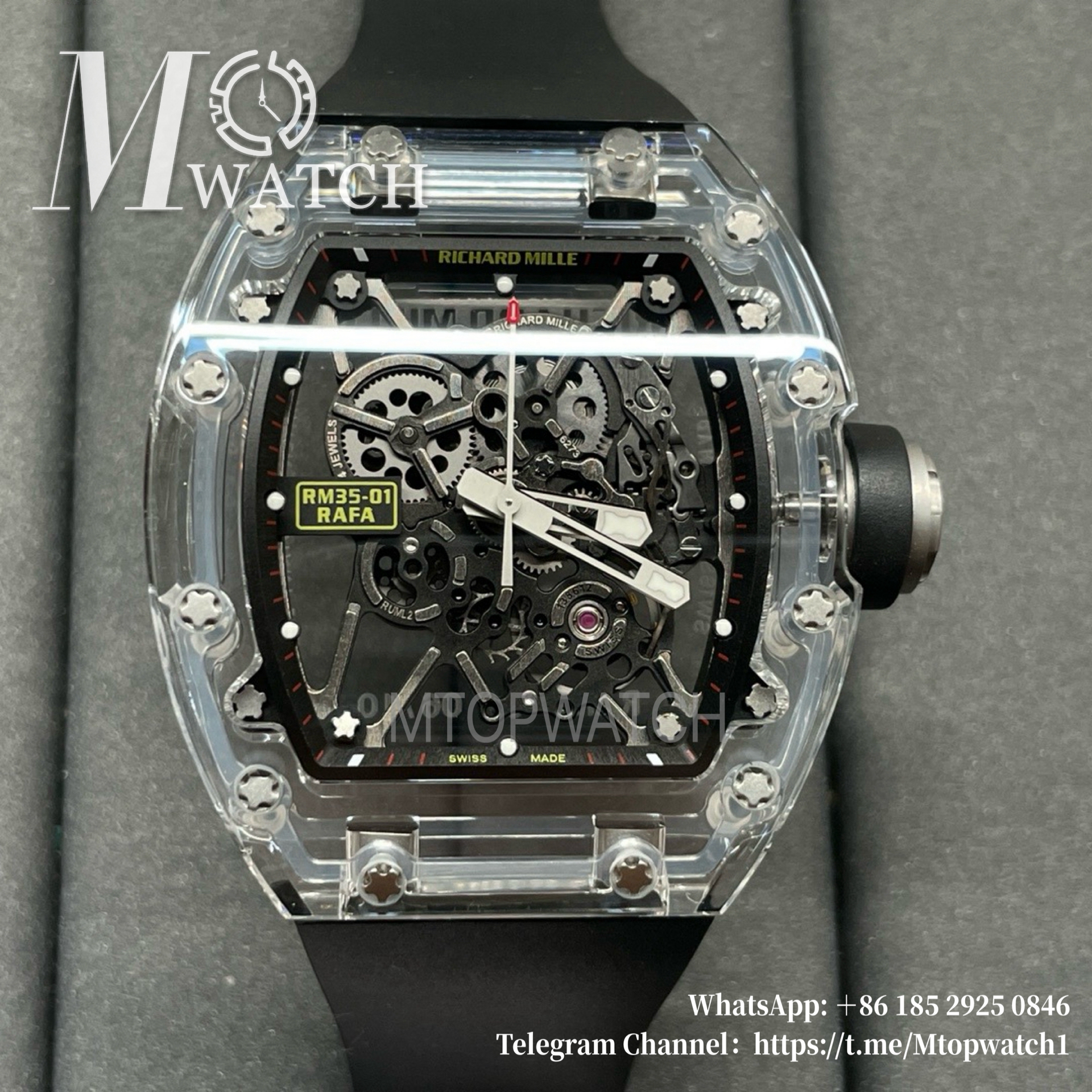 RICHARD MILLE - RM35-01 Transparent Skeleton Dial Black Sonic RMUL2