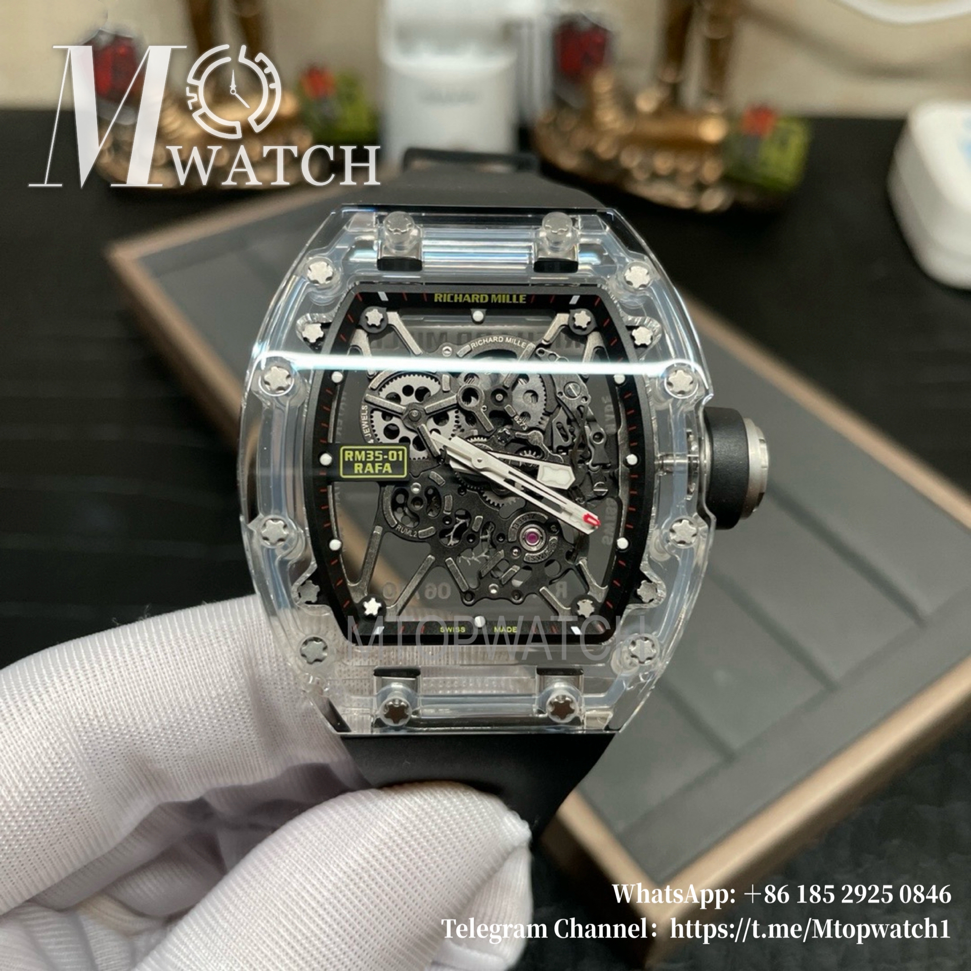 RICHARD MILLE - RM35-01 Transparent Skeleton Dial Black Sonic RMUL2