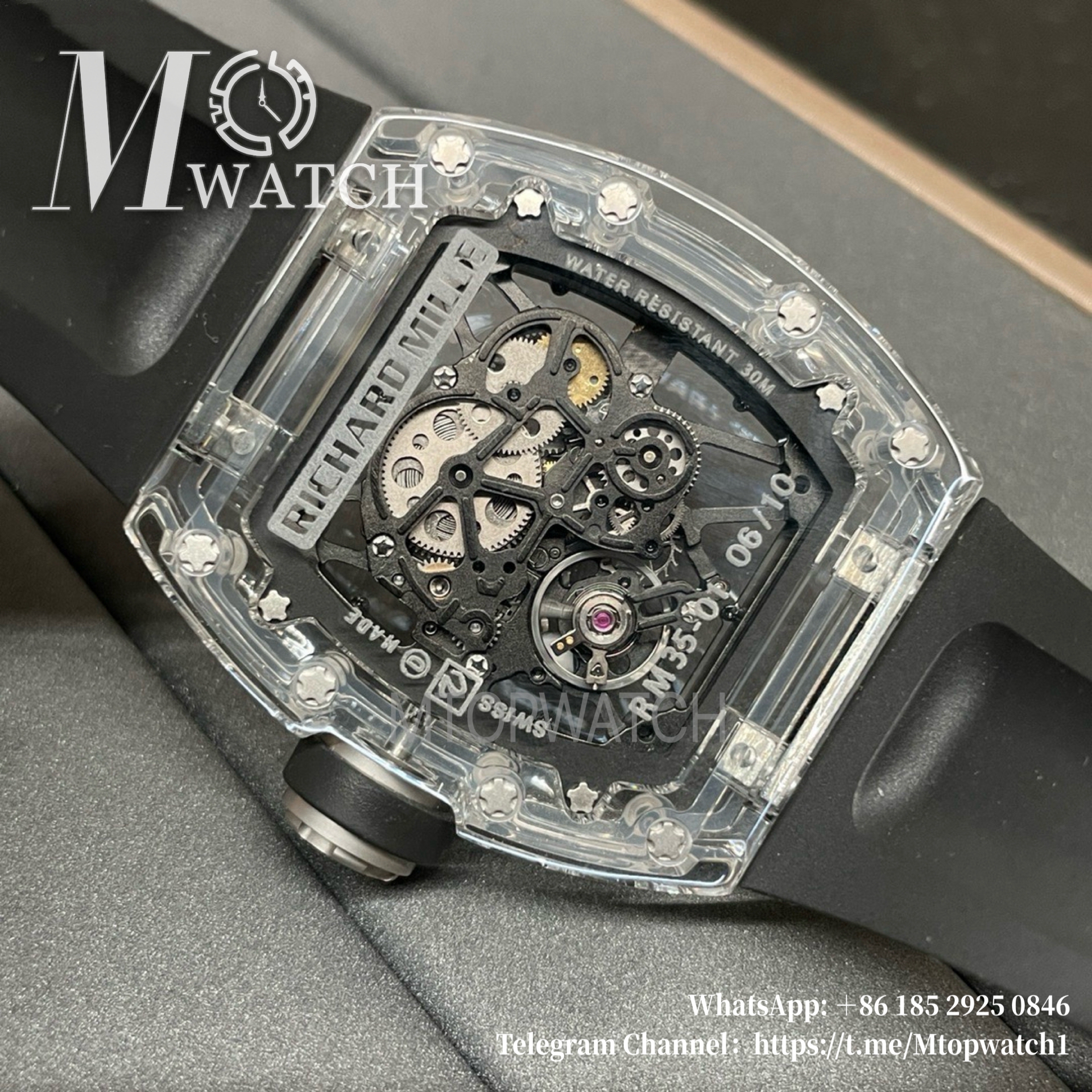 RICHARD MILLE - RM35-01 Transparent Skeleton Dial Black Sonic RMUL2