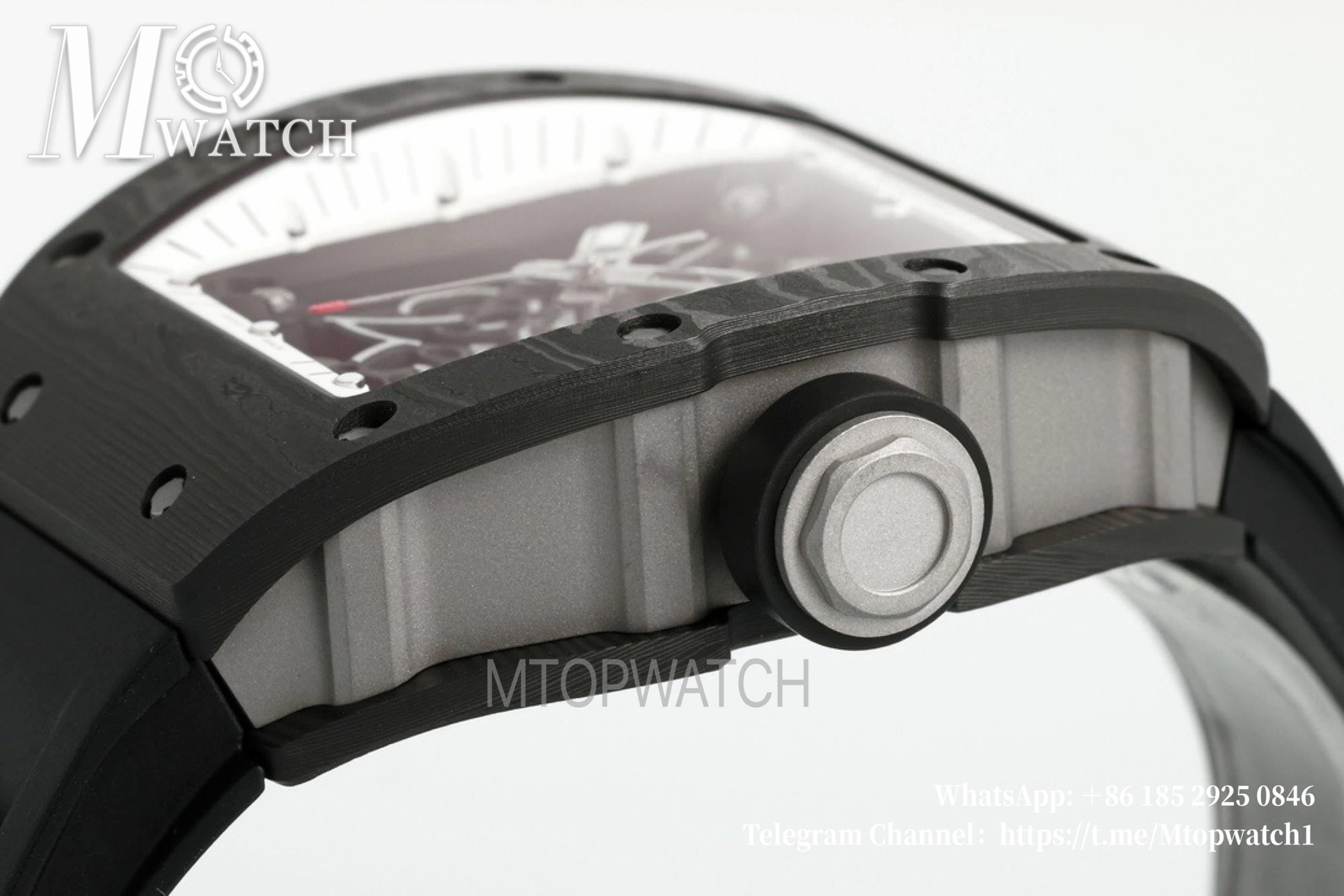 RICHARD MILLE - Super Clone RM055 Black NTPT/RU Skeleton Dial UOKF RMUL2