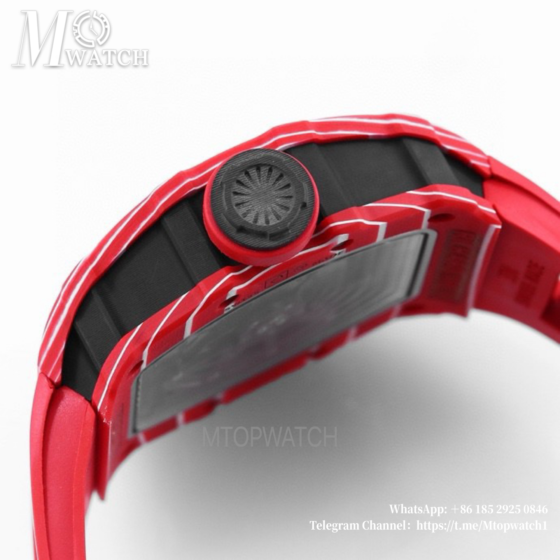 RICHARD MILLE- RM35-02 Rafale Nadal Carbon/RU Red/Red Sonic V2 Clone RMAL1