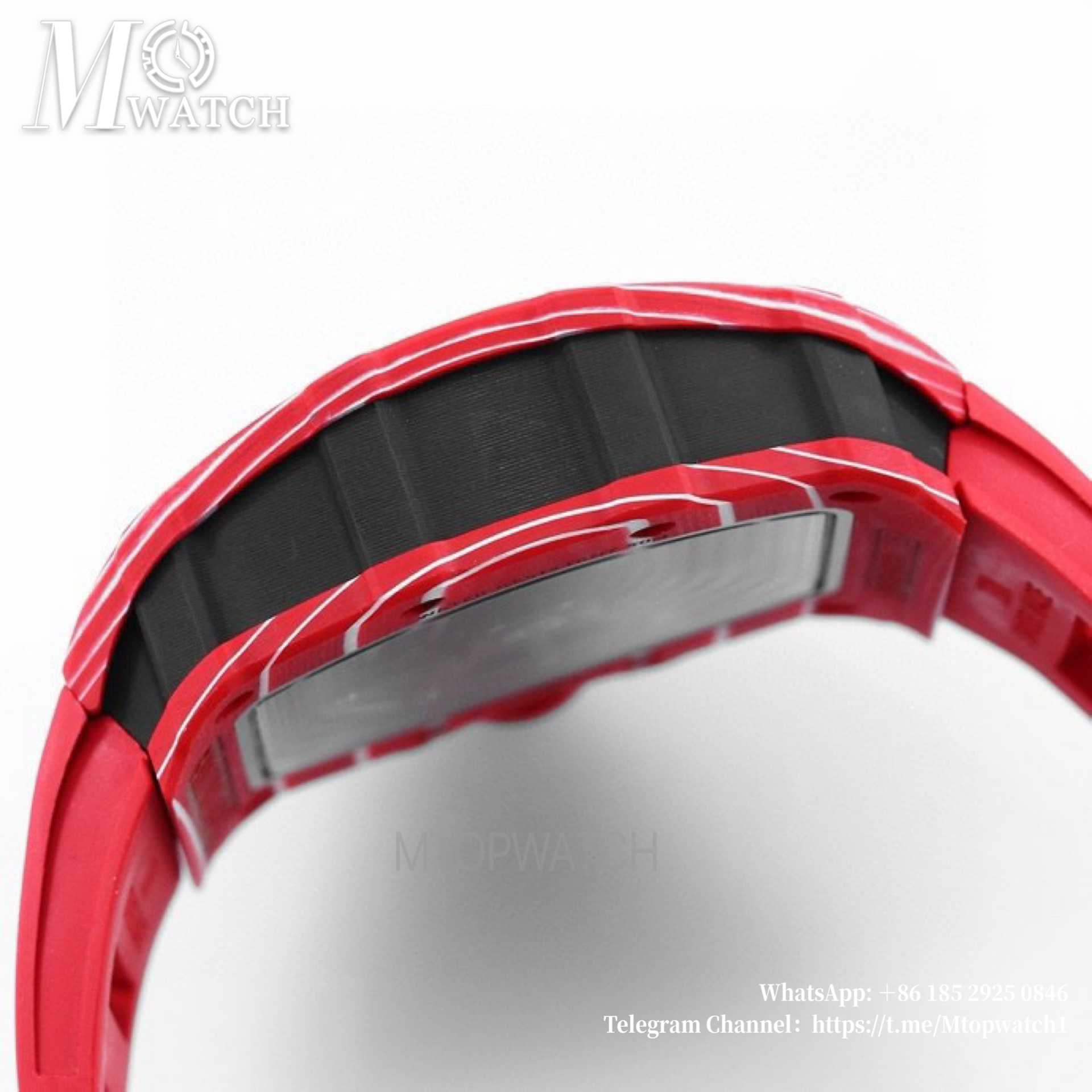 RICHARD MILLE- RM35-02 Rafale Nadal Carbon/RU Red/Red Sonic V2 Clone RMAL1