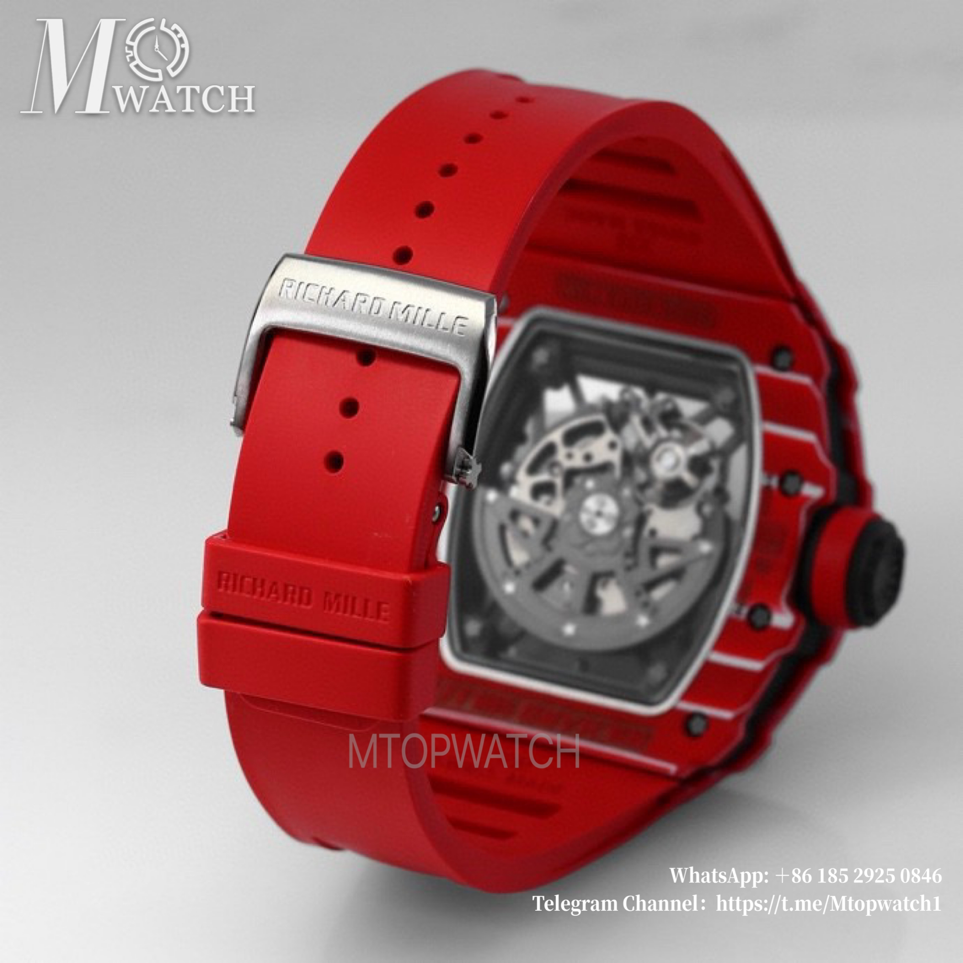 RICHARD MILLE- RM35-02 Rafale Nadal Carbon/RU Red/Red Sonic V2 Clone RMAL1