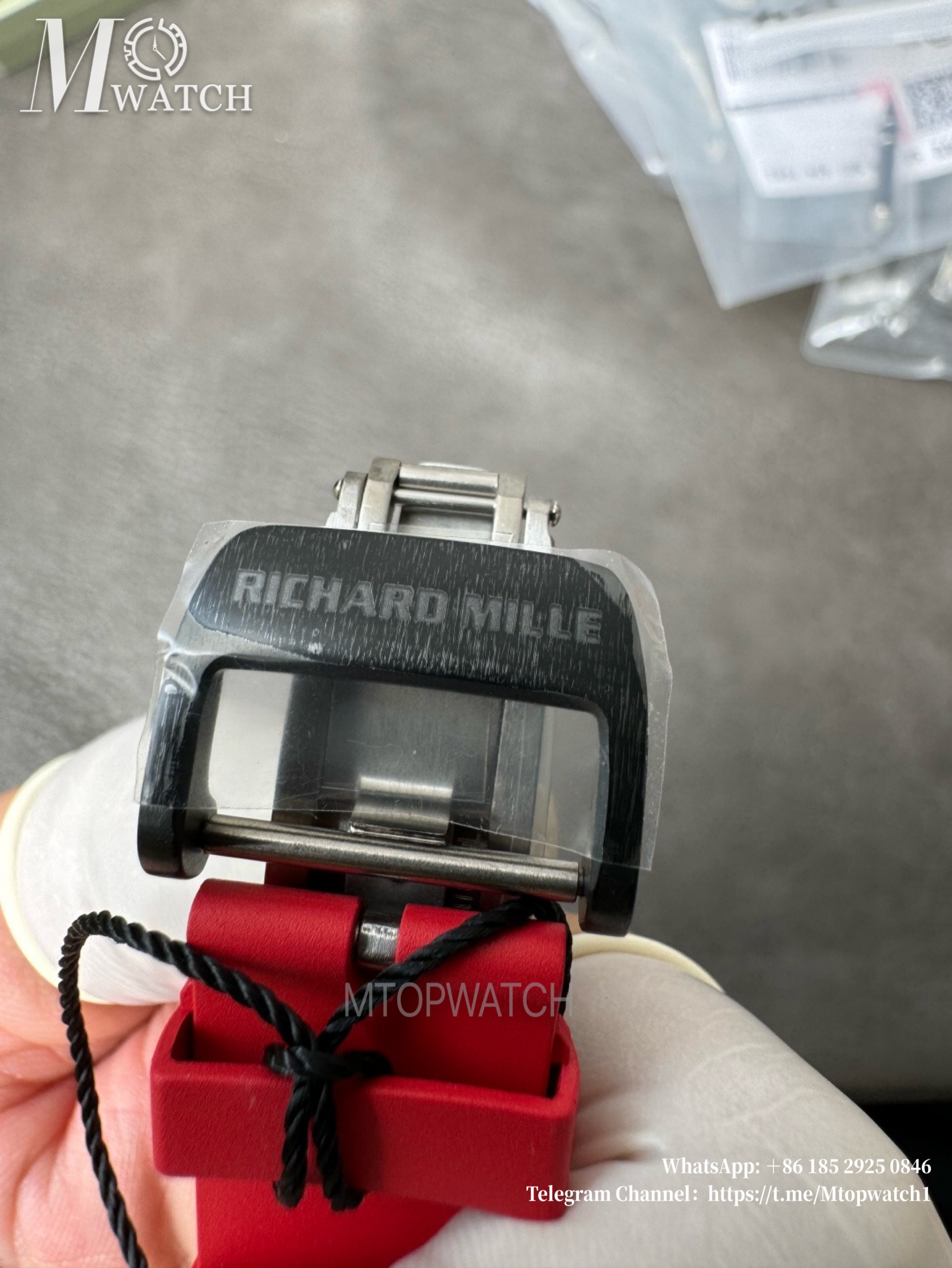 RICHARD MILLE - RM35-02 Rafale Nadal Carbon/RU Black/Red Sonic V2 Clone RMAL1