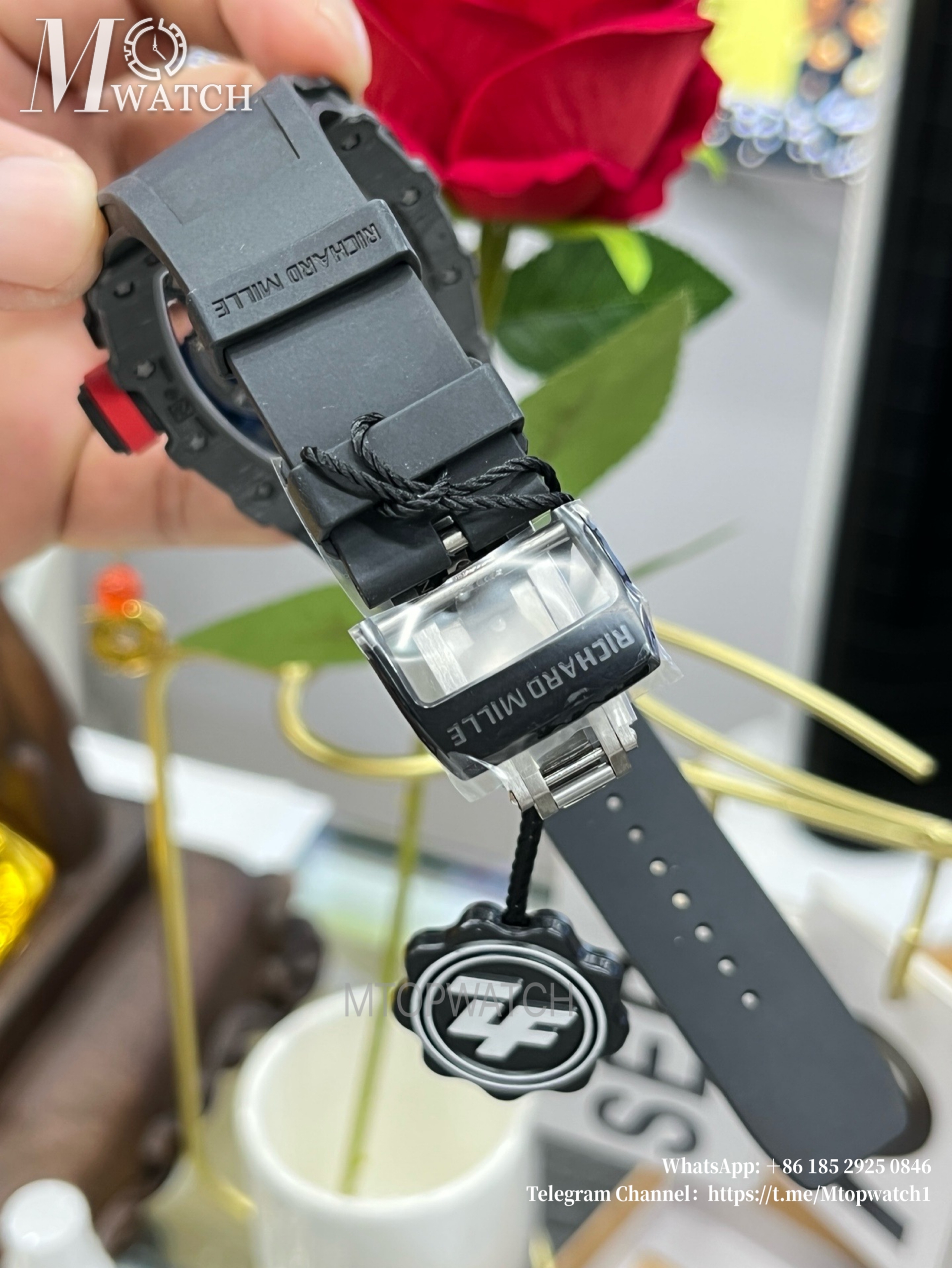 RICHARD MILLE - RM35-02 Carbon/RU Skeleton Dial on Black Strap ZF NH05