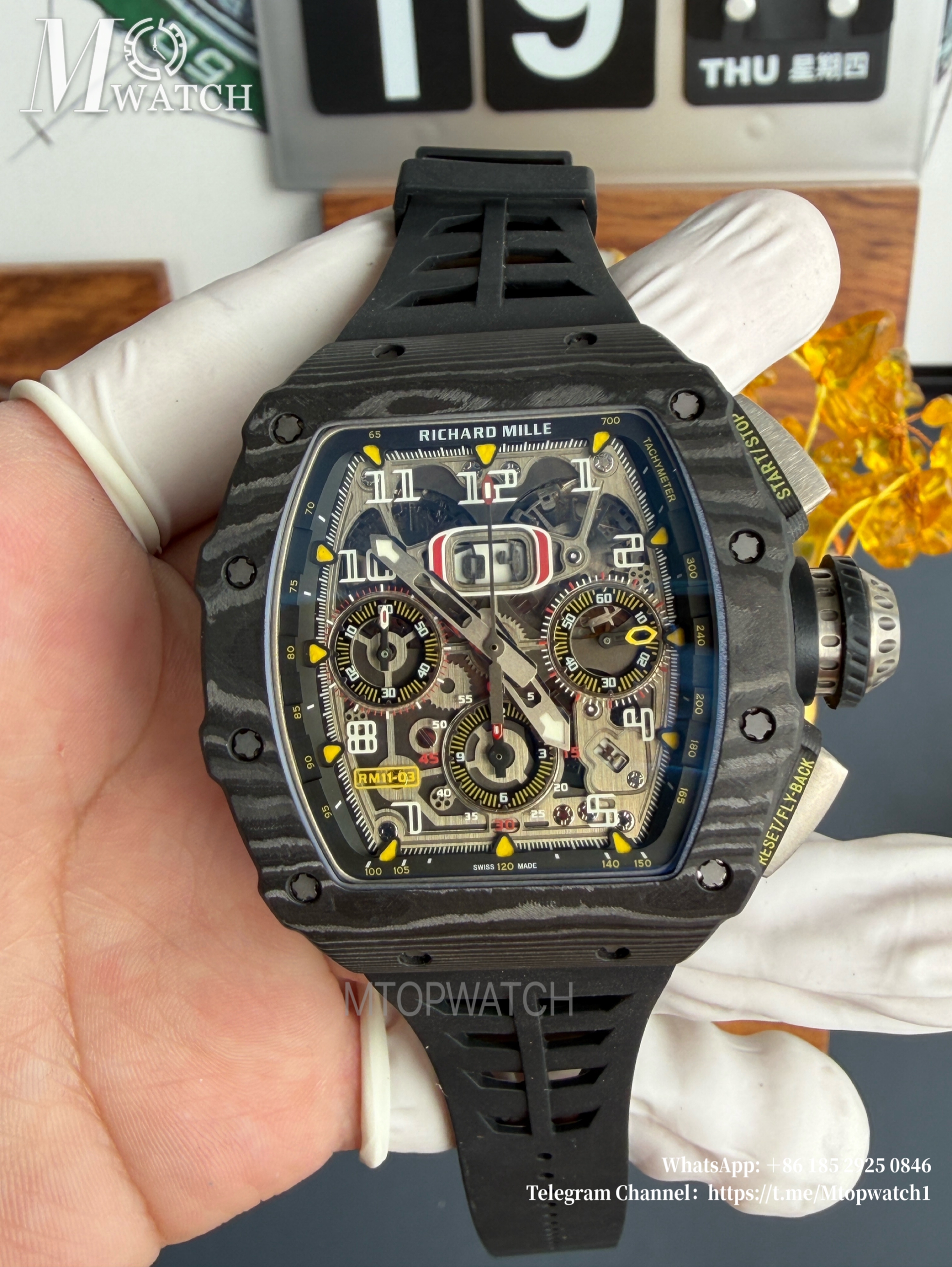 RICHARD MILLE - RM11-03 Auto Flyback Chrono Black CB/RU KVF A7750